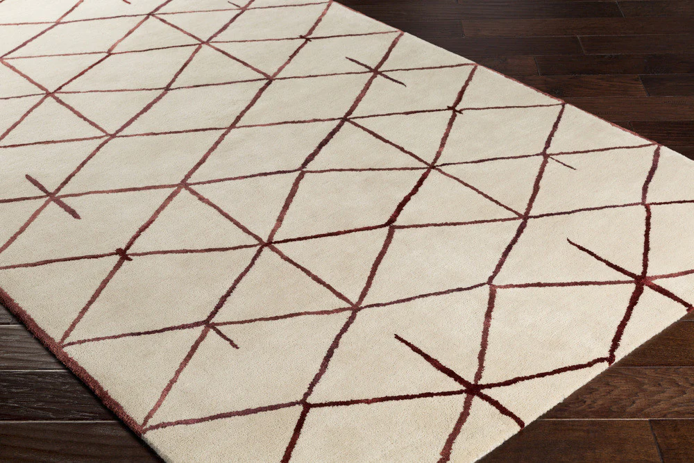 Naya Dark Red/Rose/Khaki Area Rug - Image 3