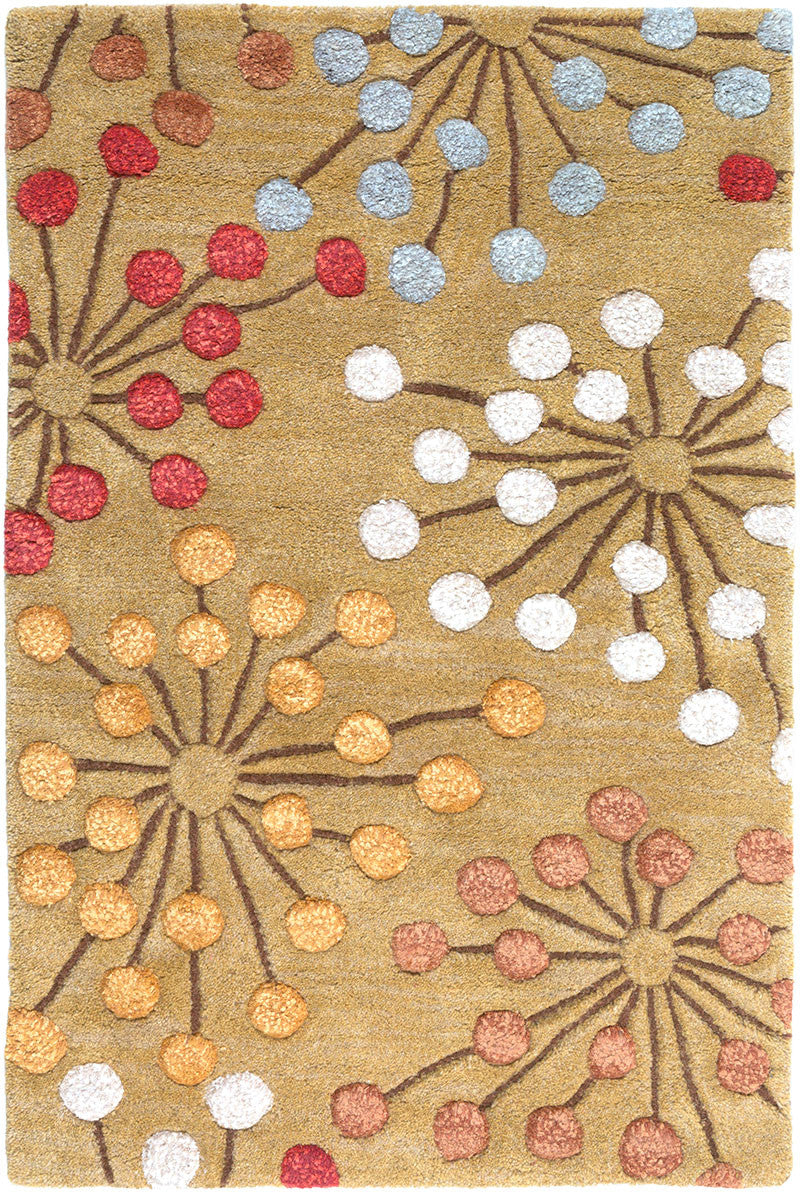 Naya Gold/Burgundy Area Rug - Image 3