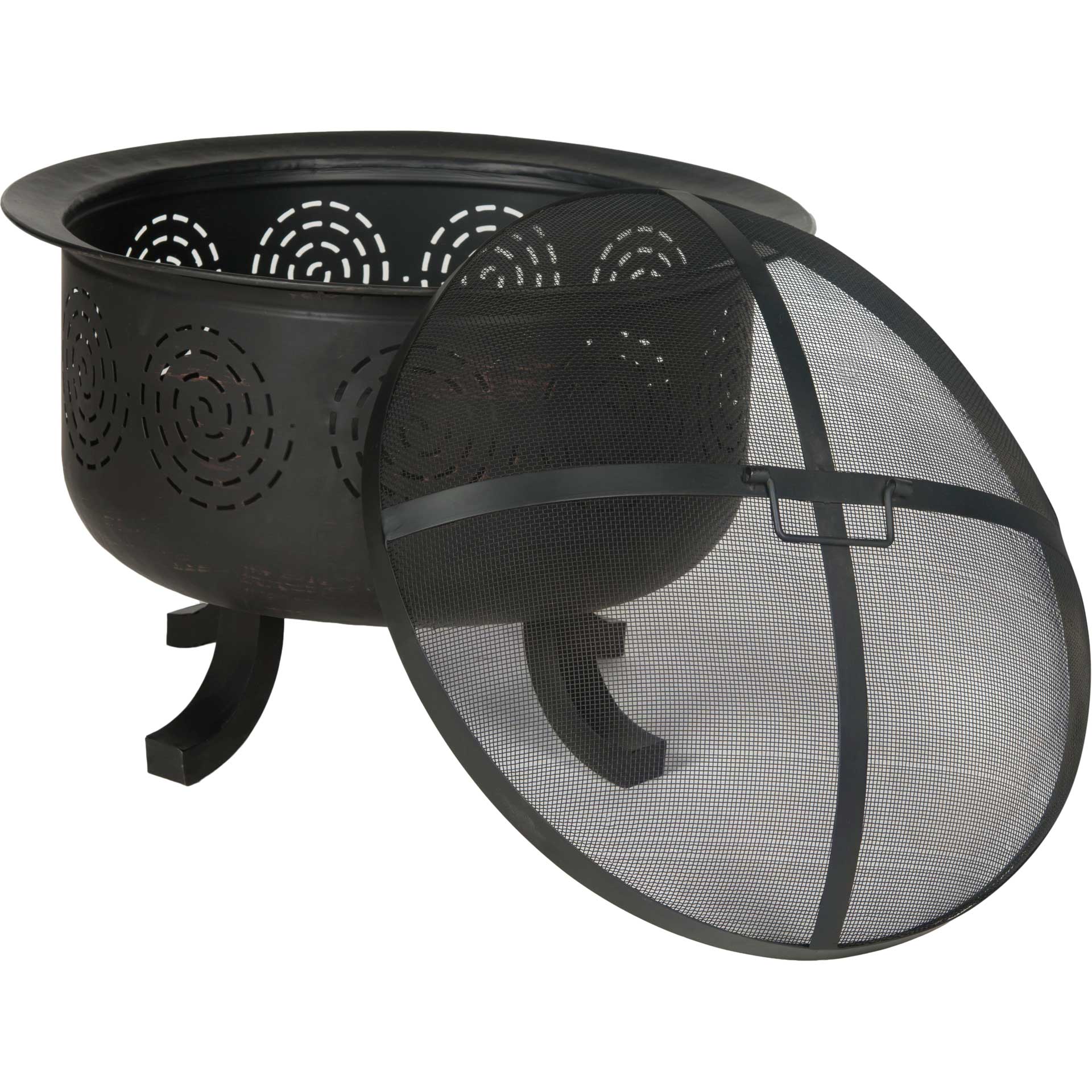 Nelda Fire Pit Copper/Black - Image 2