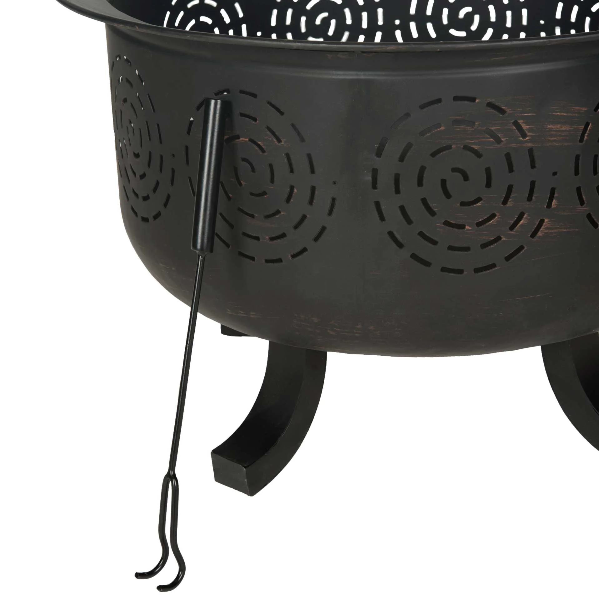 Nelda Fire Pit Copper/Black - Image 3