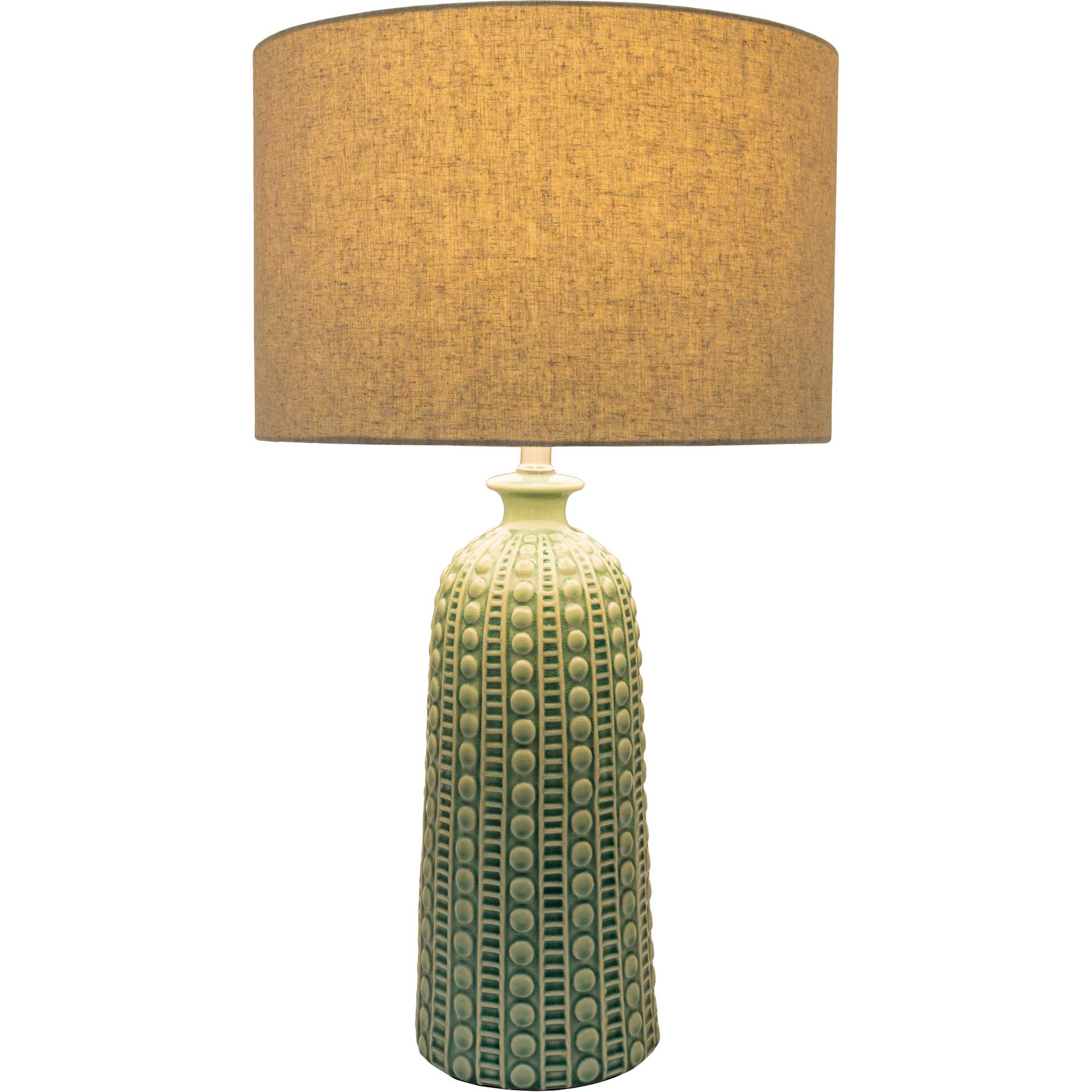 Nelson Table Lamp Camel/Dark Green/Sage - Image 2