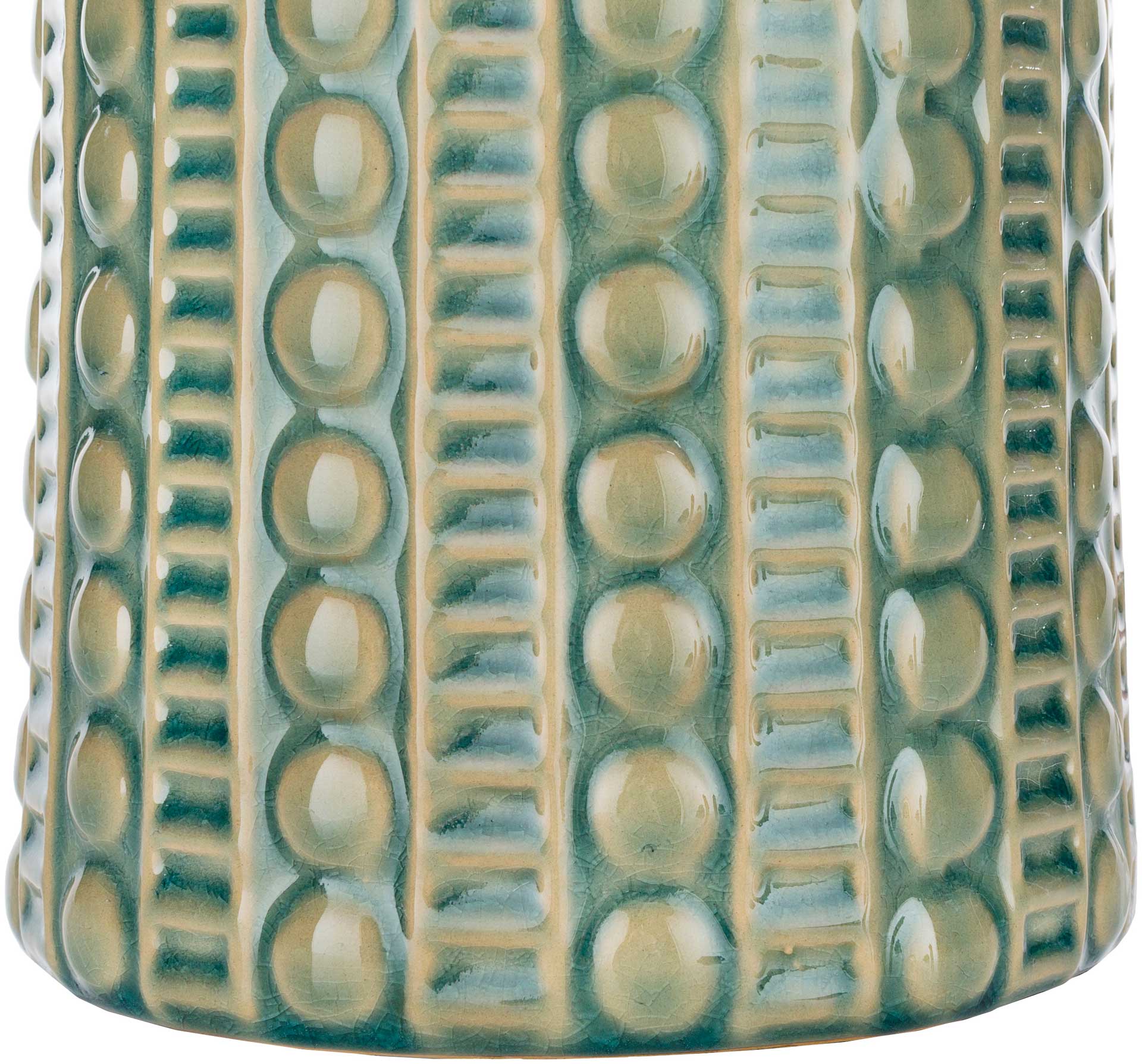 Nelson Table Lamp Camel/Dark Green/Sage - Image 4