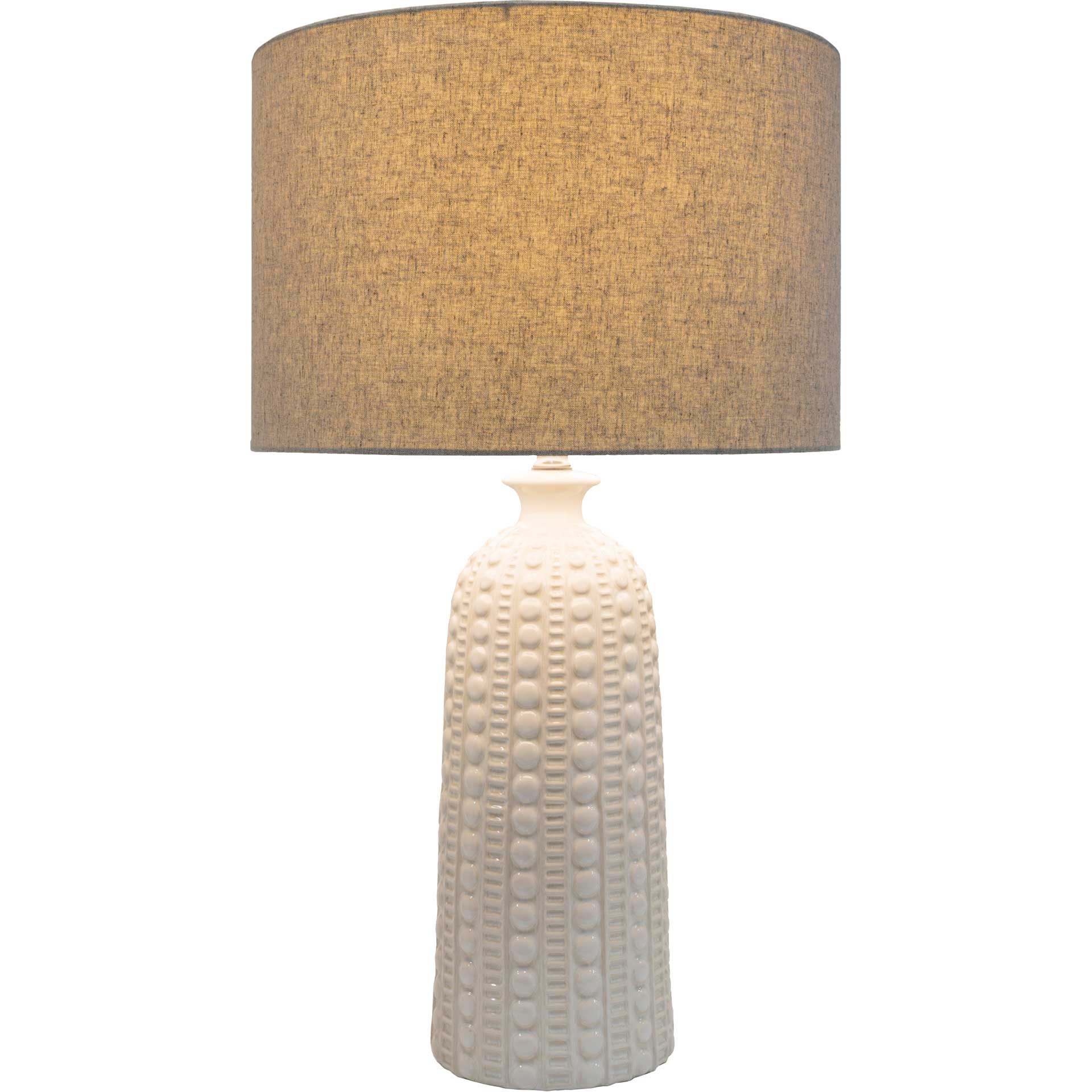 Nelson Table Lamp Camel/White/Ivory - Image 2