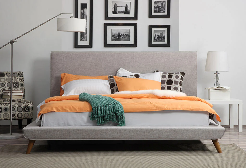 Neo Linen Bed Beige - Image 6