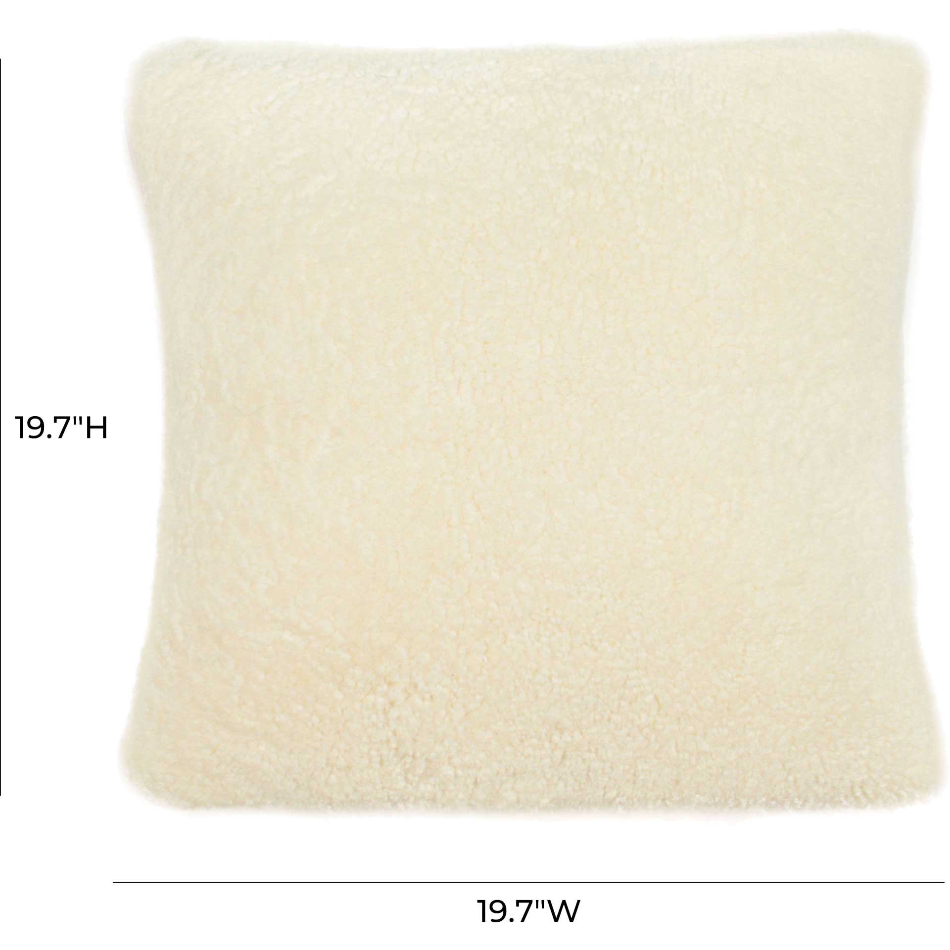 Neptune Sheepskin Pillow Ivory - Image 3
