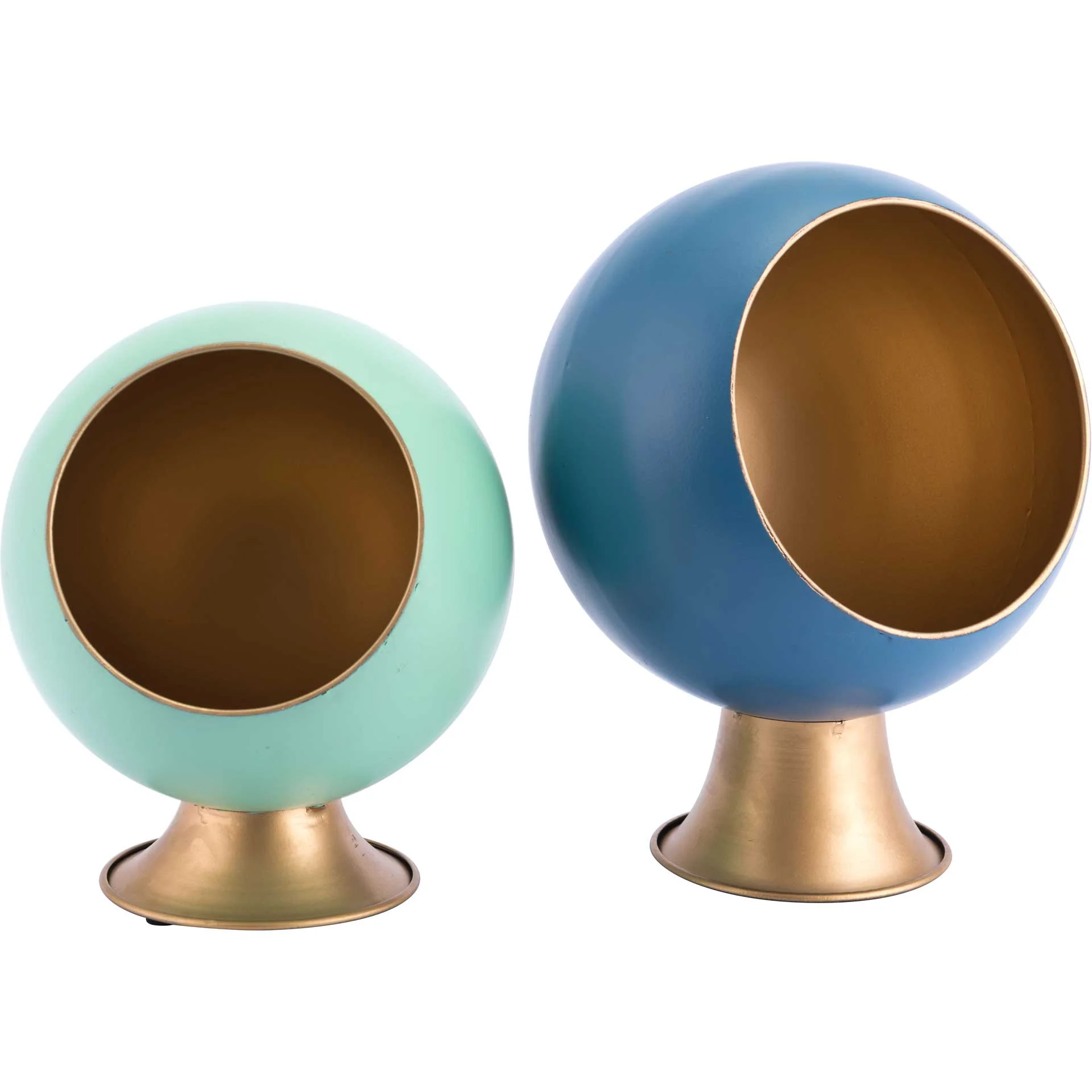 Nest Small Metal Planter Green - Image 4