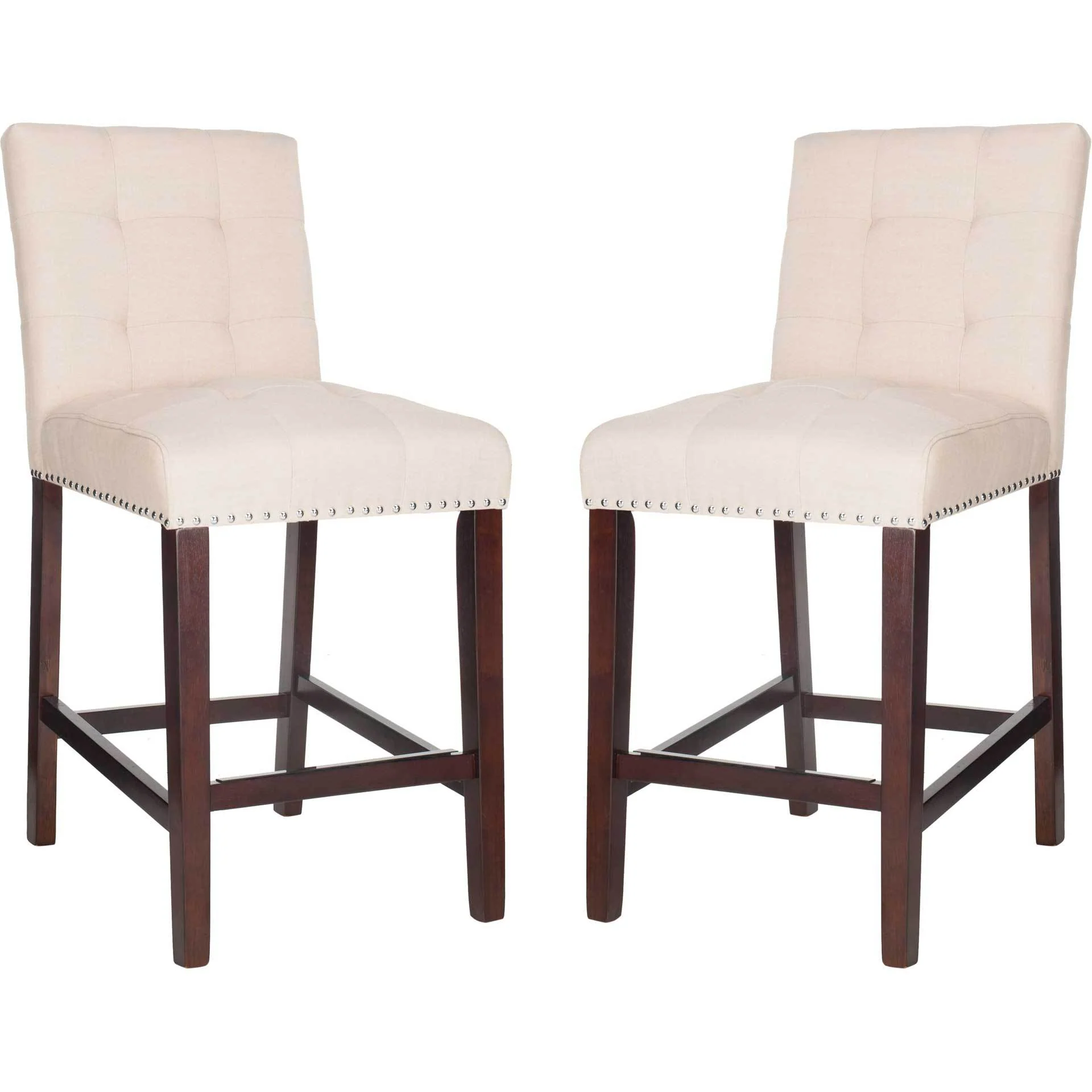 Nial Bar Stool Beige (Set of 2) - Image 13