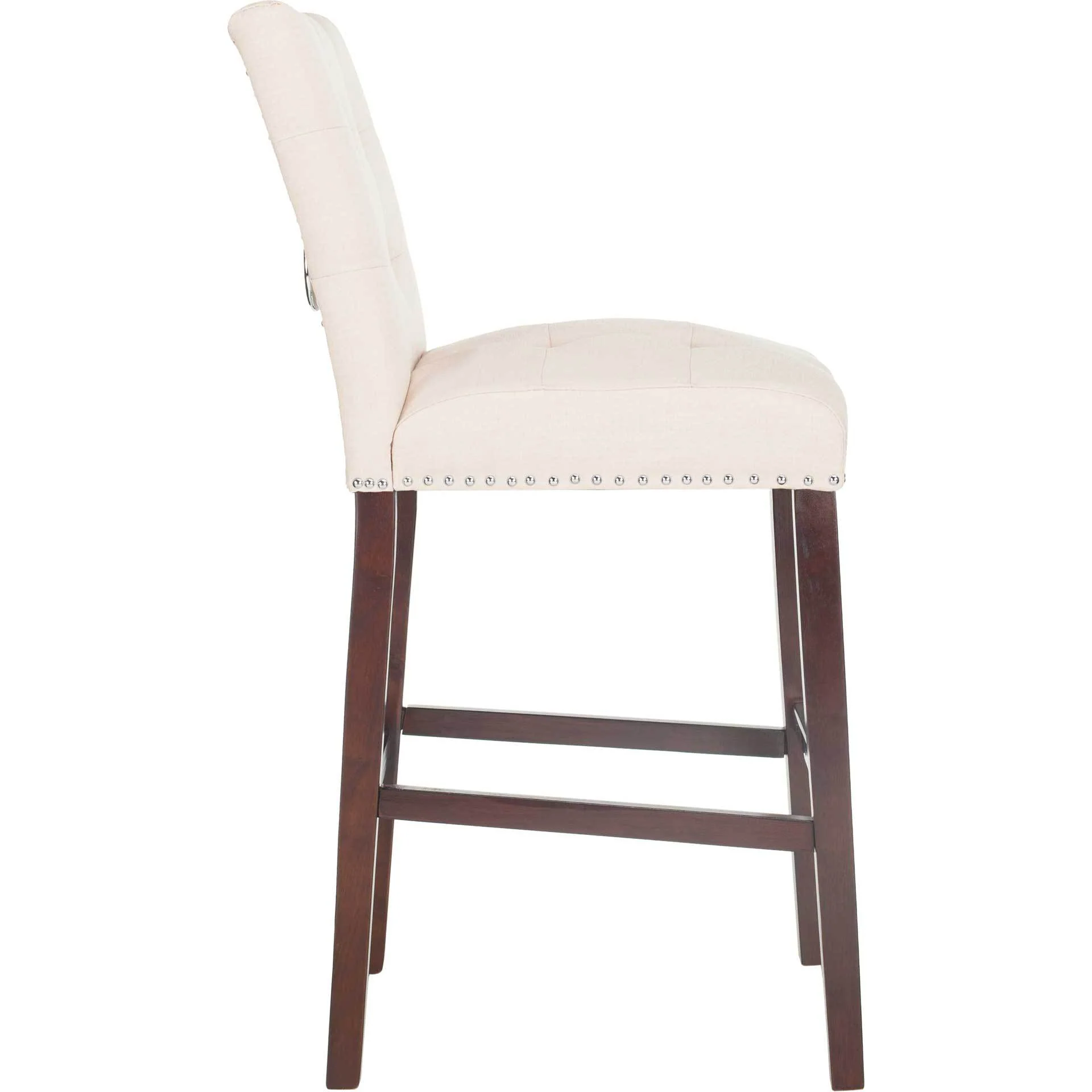 Nial Bar Stool Beige (Set of 2) - Image 3