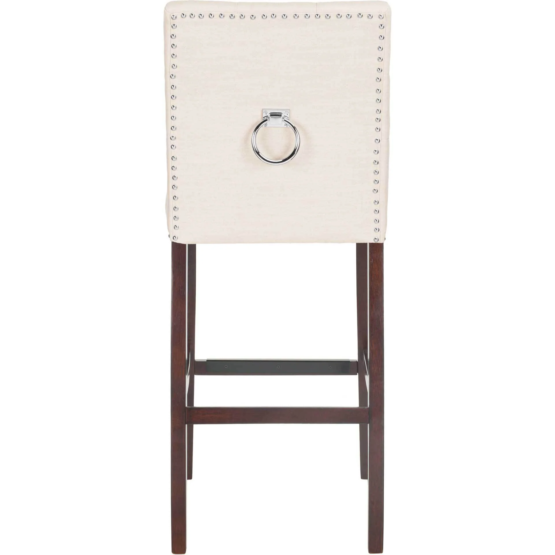 Nial Bar Stool Beige (Set of 2) - Image 4