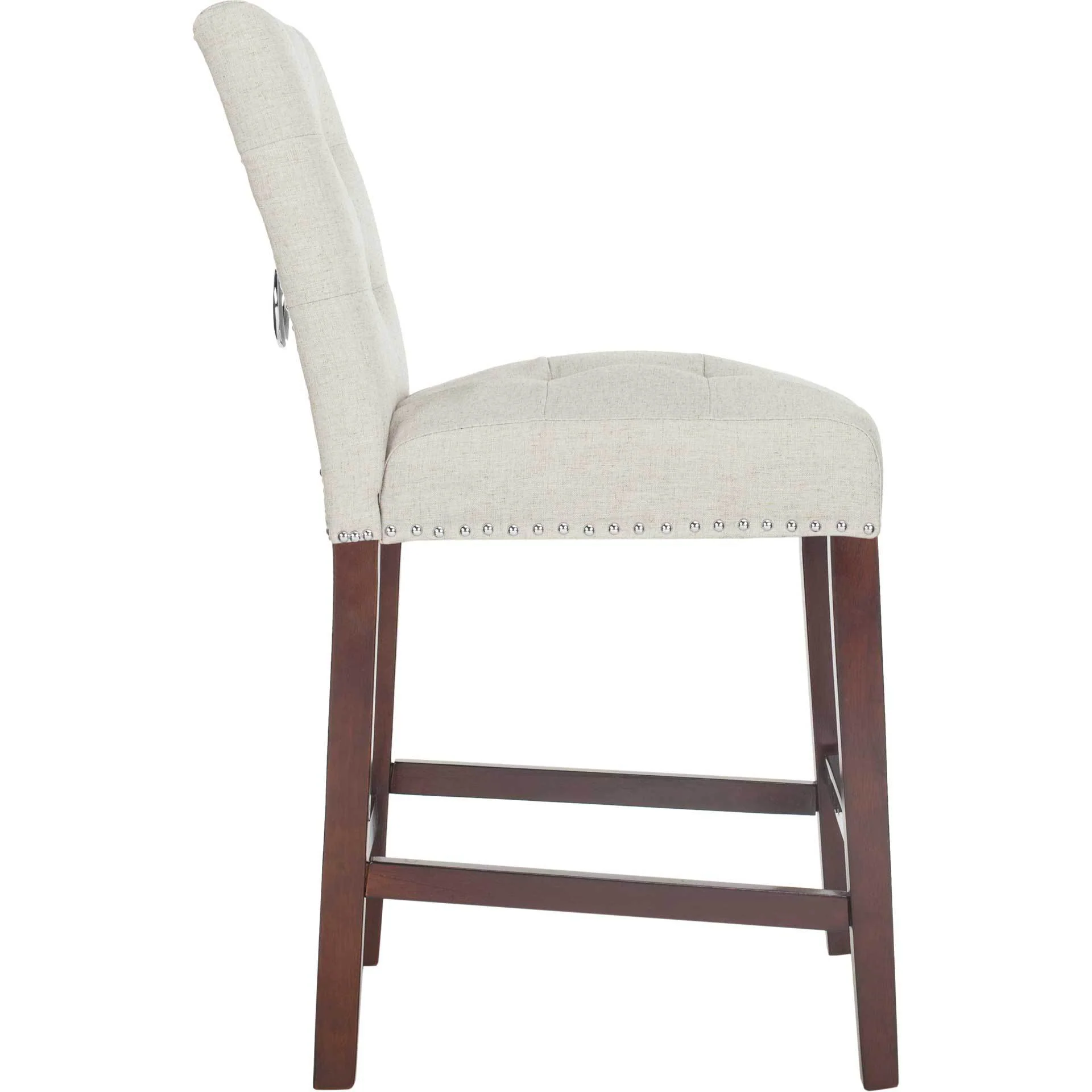 Nial Bar Stool Light Gray (Set of 2) - Image 10