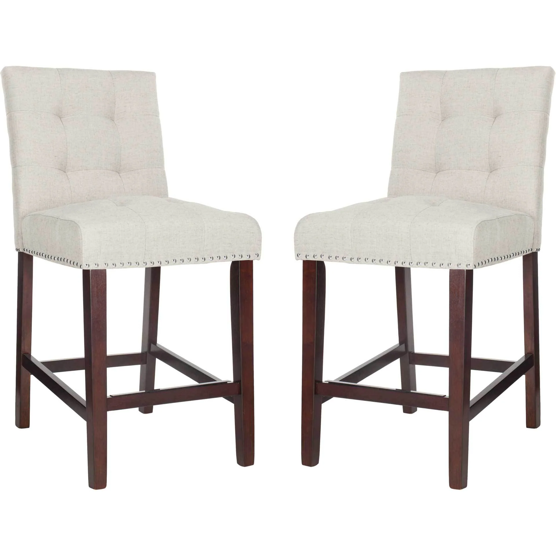 Nial Bar Stool Light Gray (Set of 2) - Image 13