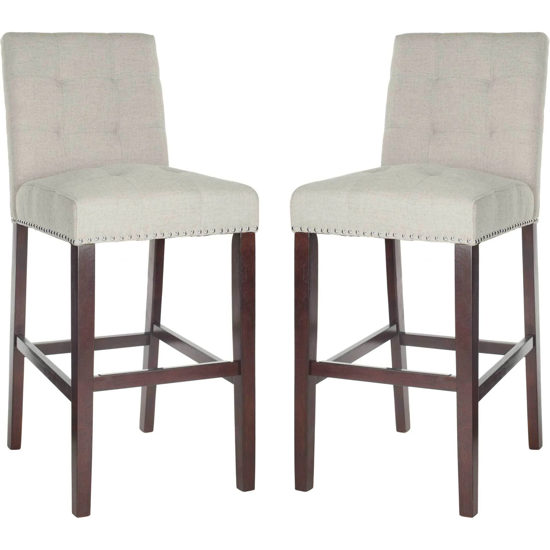 Nial Bar Stool Light Gray (Set of 2) - Image 6