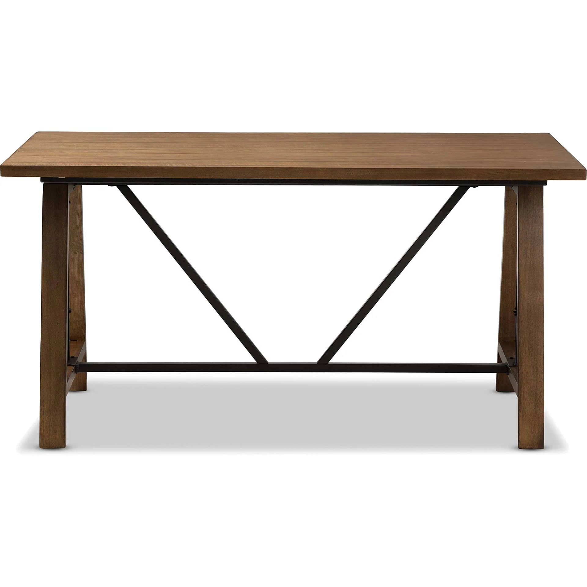Niam Adjustable Height Desk Brown/Black - Image 2