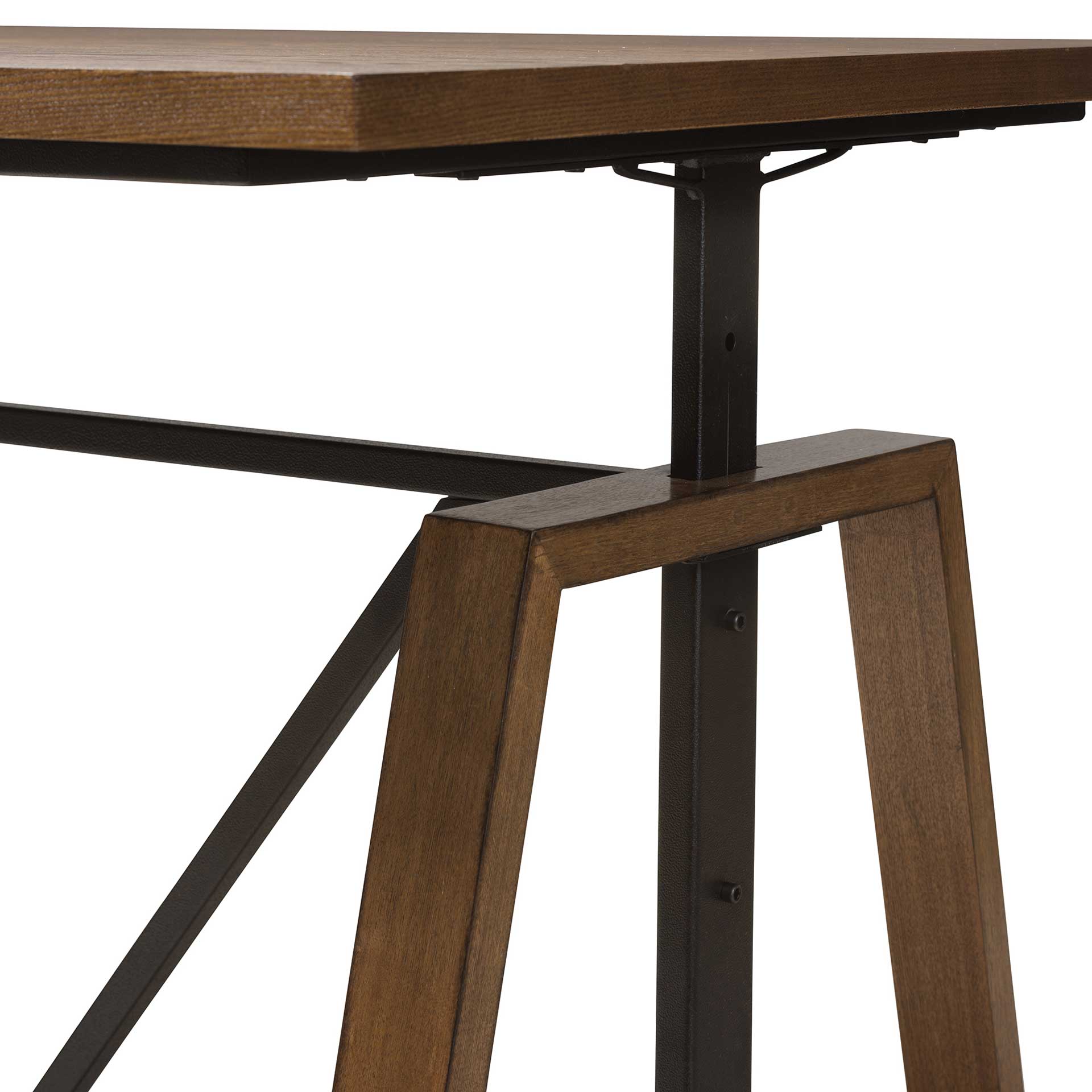 Niam Adjustable Height Desk Brown/Black - Image 5