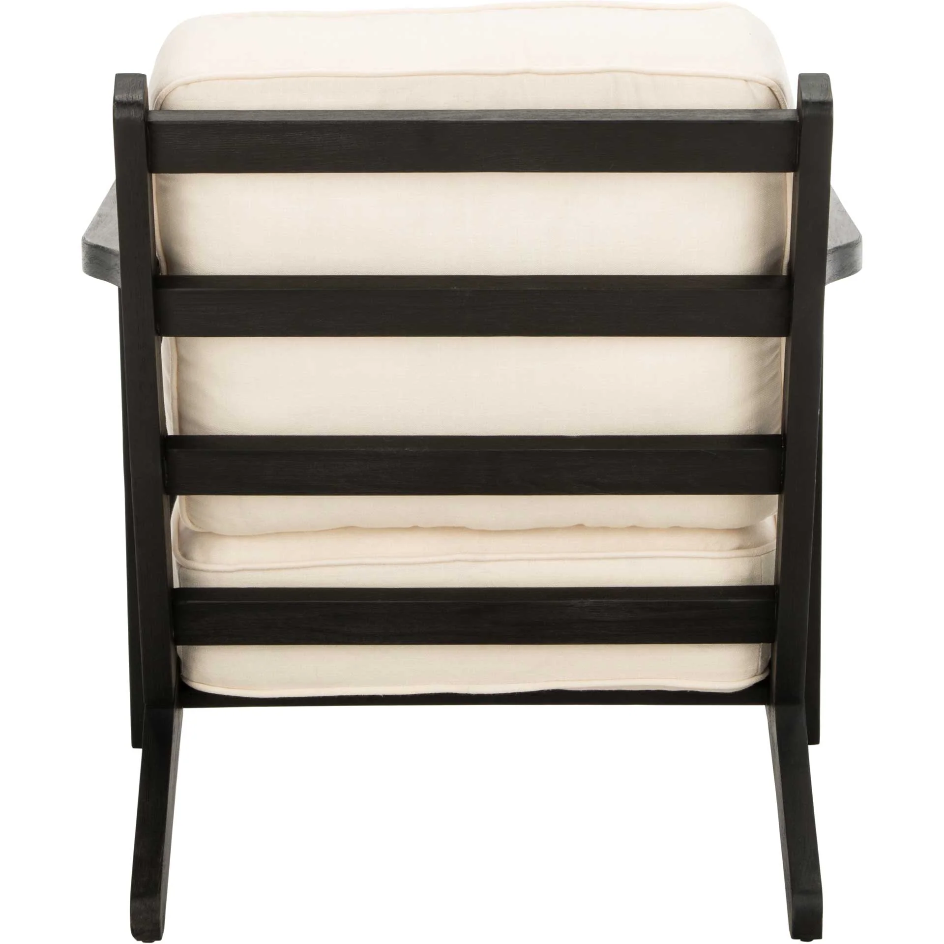 Nick Mid Century Accent Chair Bone White/Black - Image 4