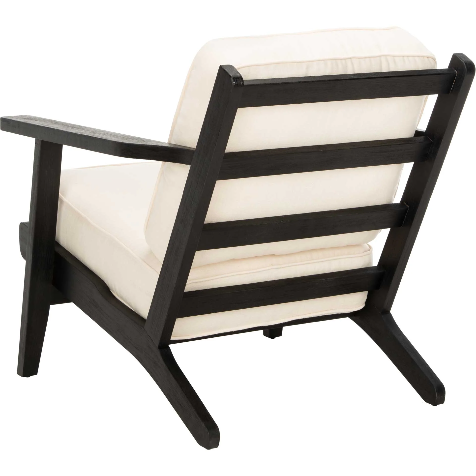Nick Mid Century Accent Chair Bone White/Black - Image 5
