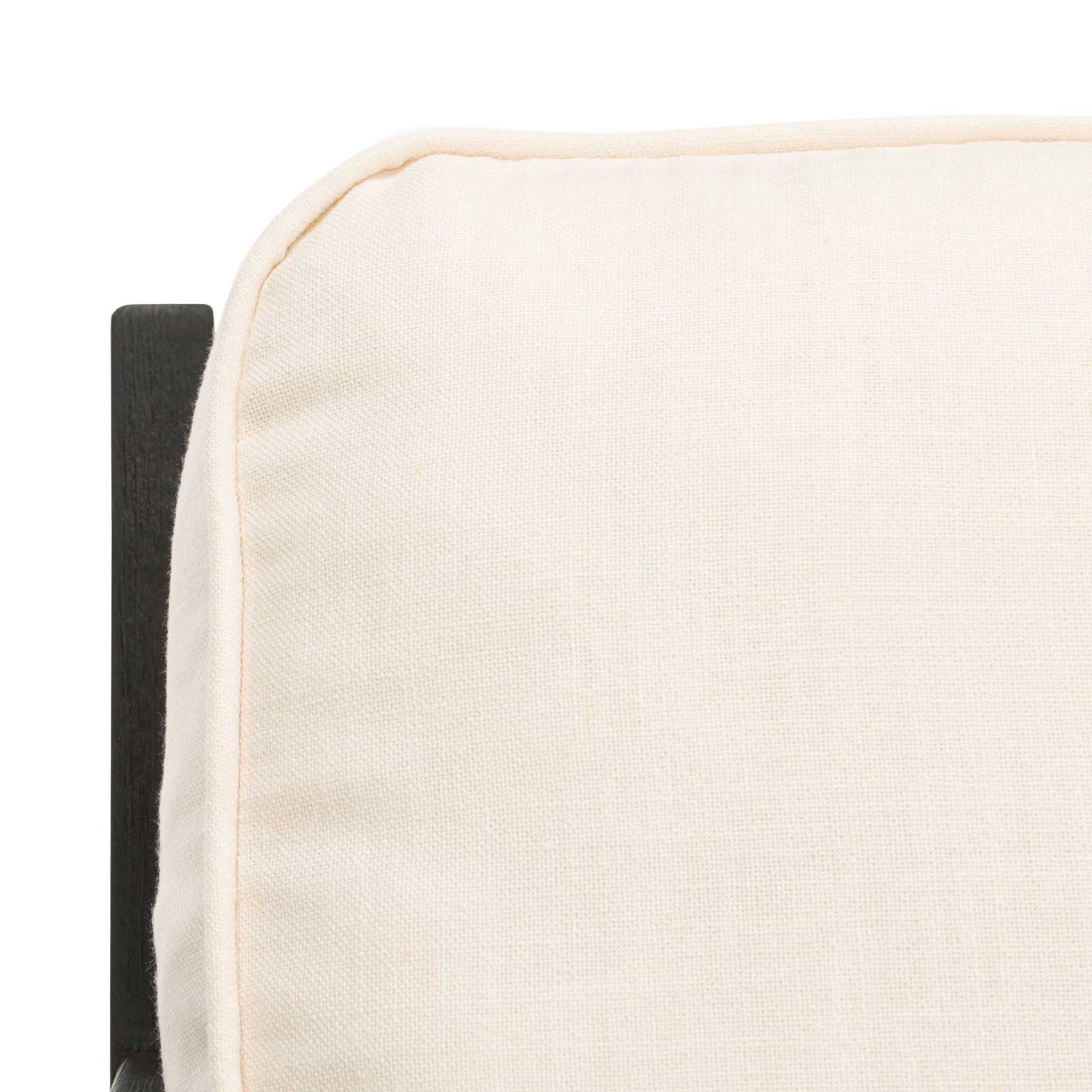 Nick Mid Century Accent Chair Bone White/Black - Image 7