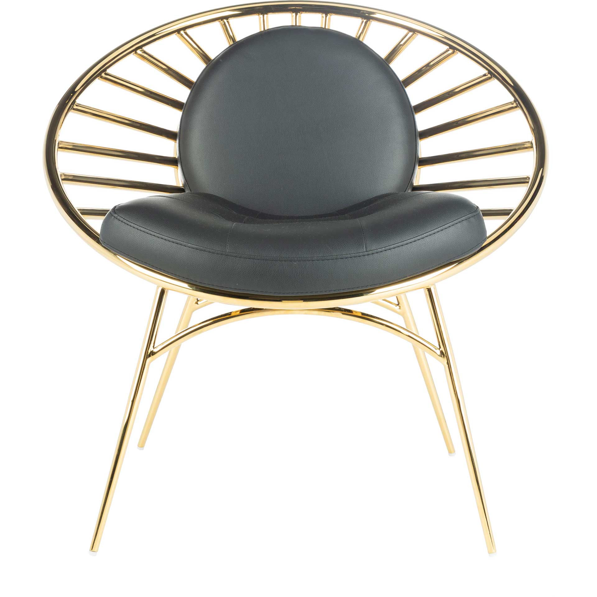 Nickolas Hoop Chair Black/Gold - Image 2