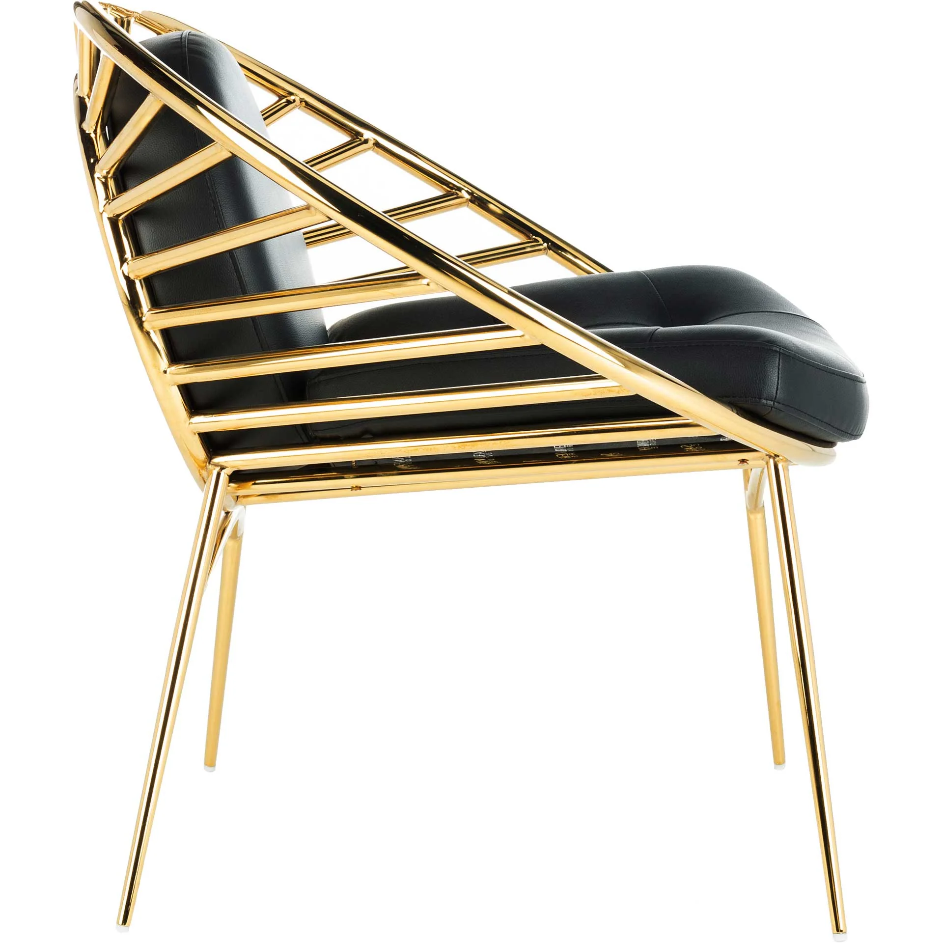 Nickolas Hoop Chair Black/Gold - Image 3