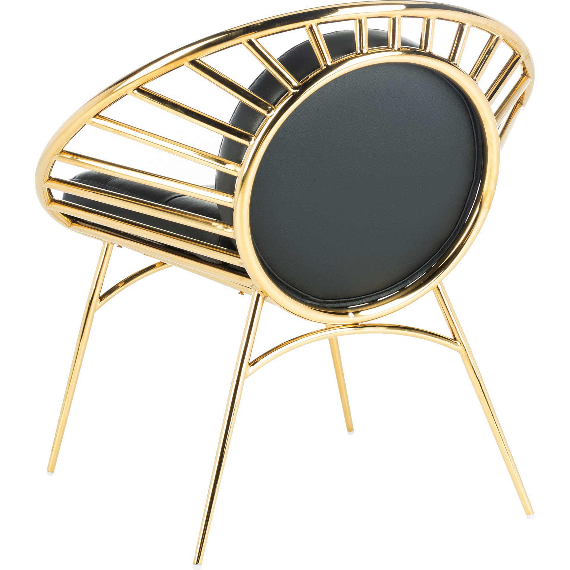 Nickolas Hoop Chair Black/Gold - Image 5