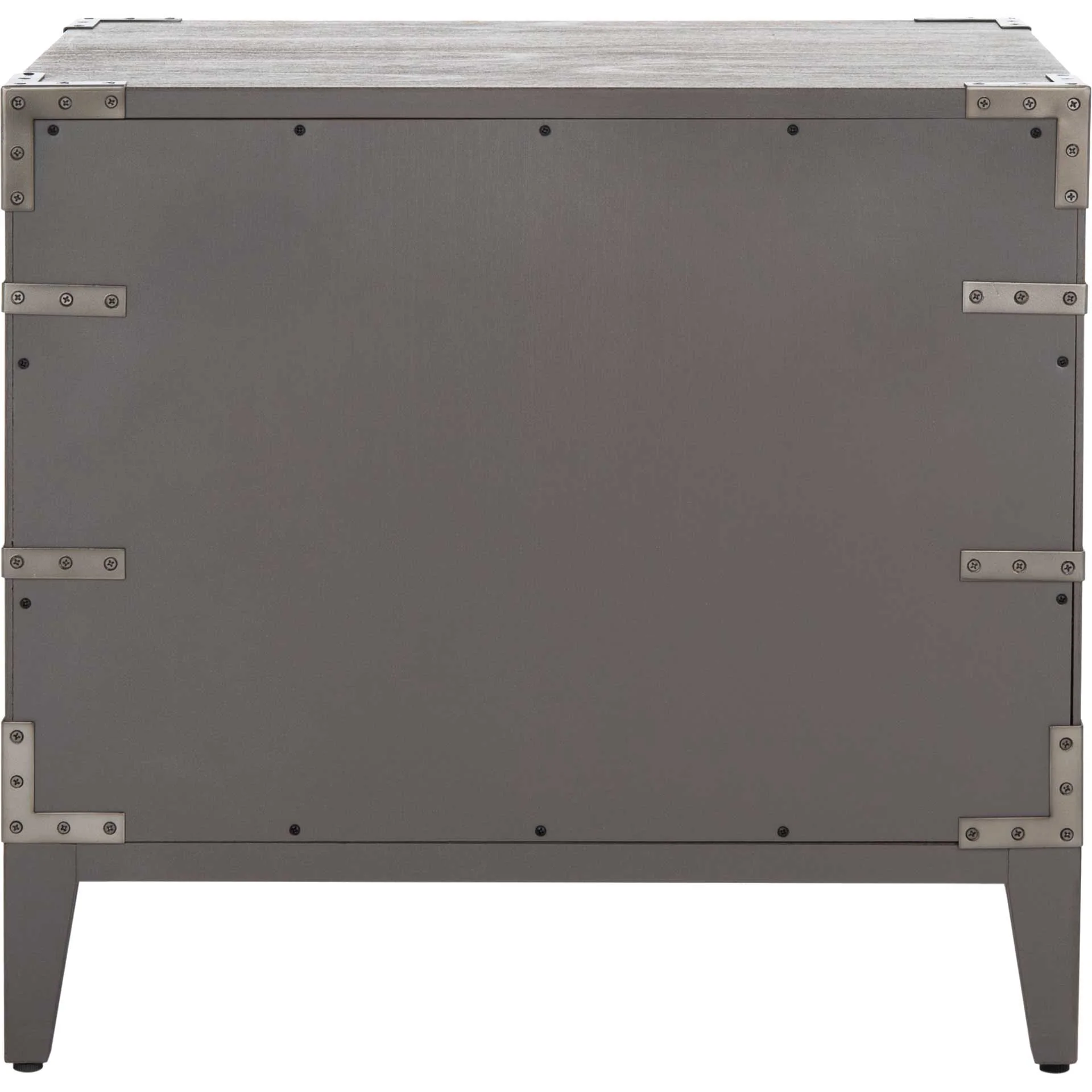 Nico 3 Drawer Wood Nightstand Light Brown - Image 3