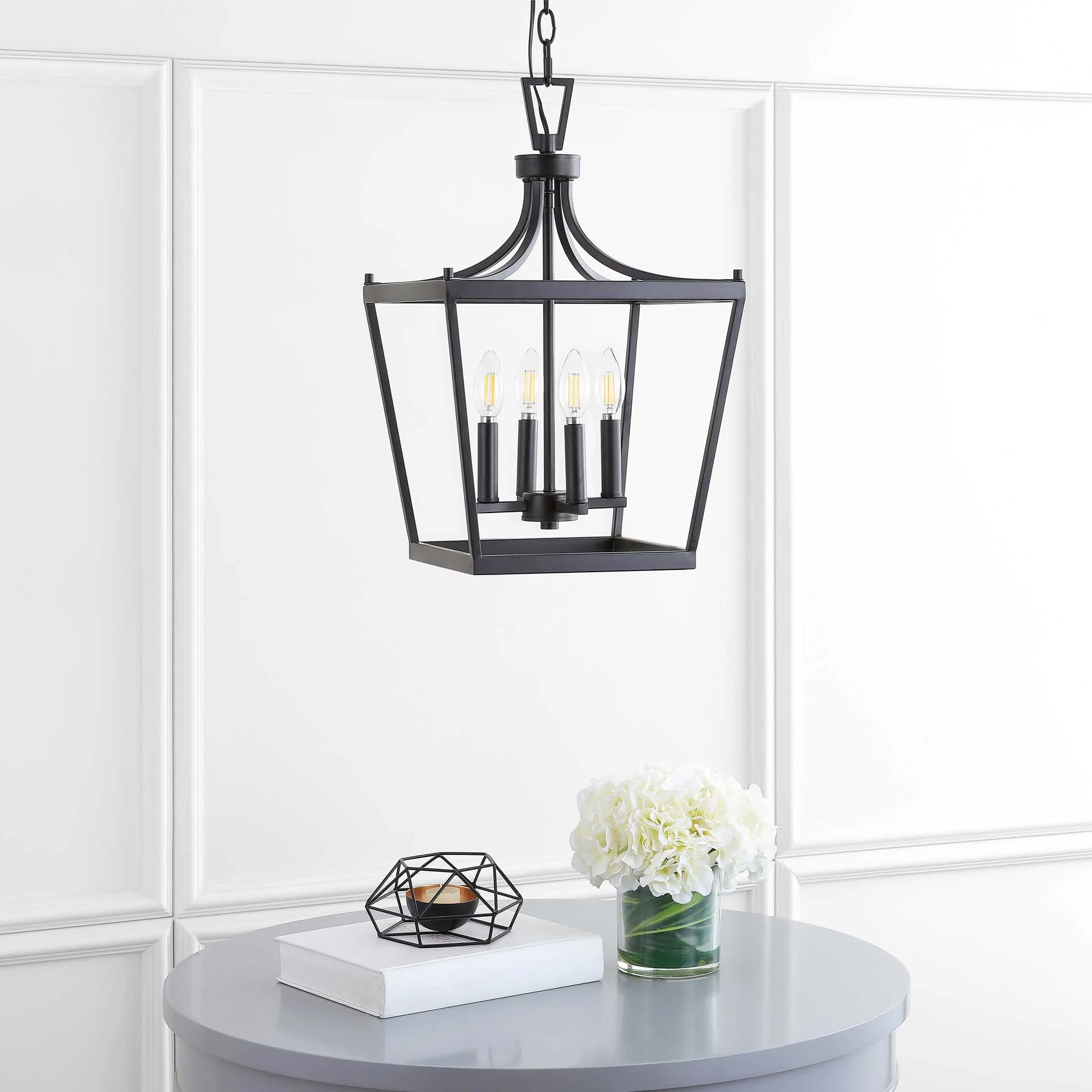 Nicolette 4 Light Pendant Bronze/Black - Image 3