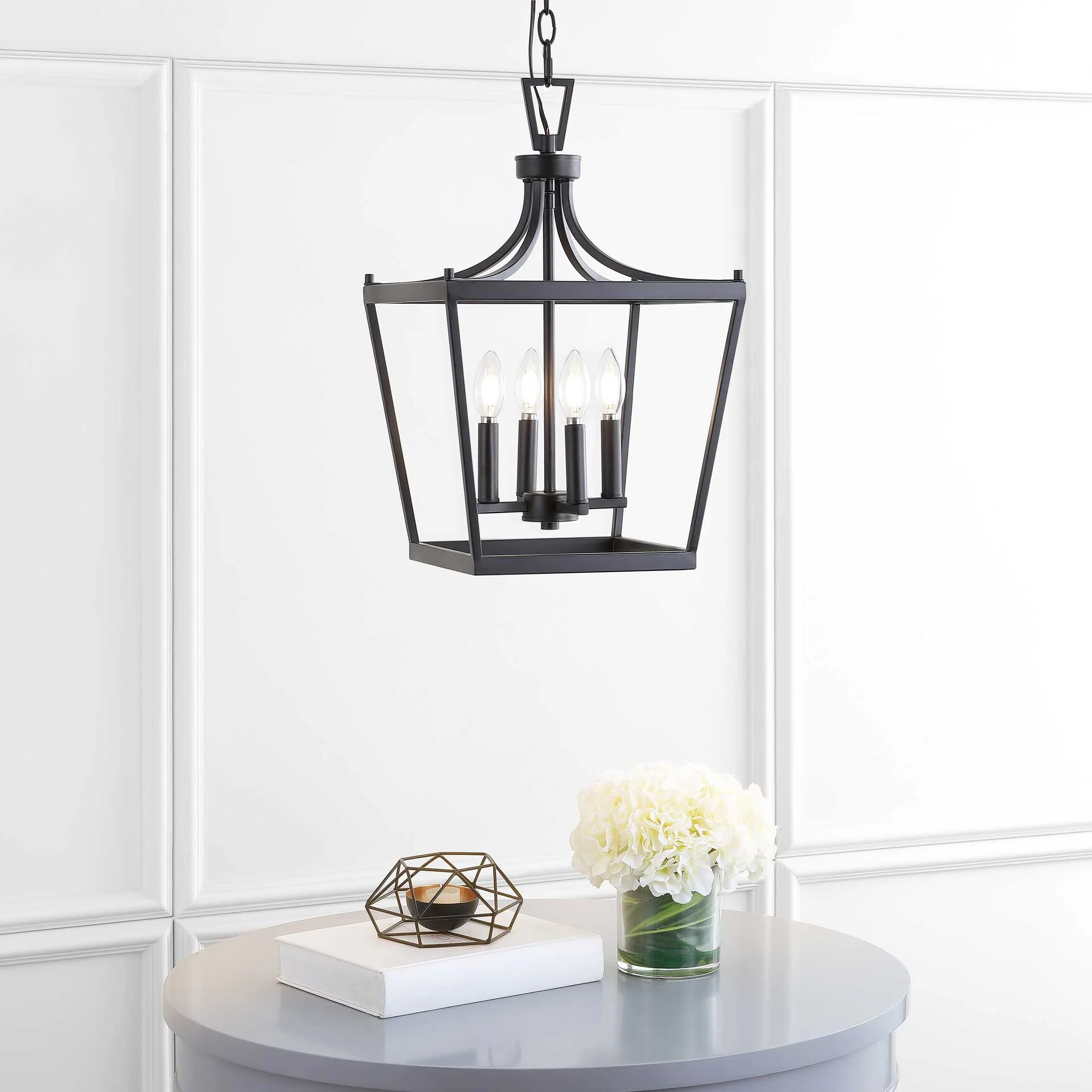 Nicolette 4 Light Pendant Bronze/Black - Image 4