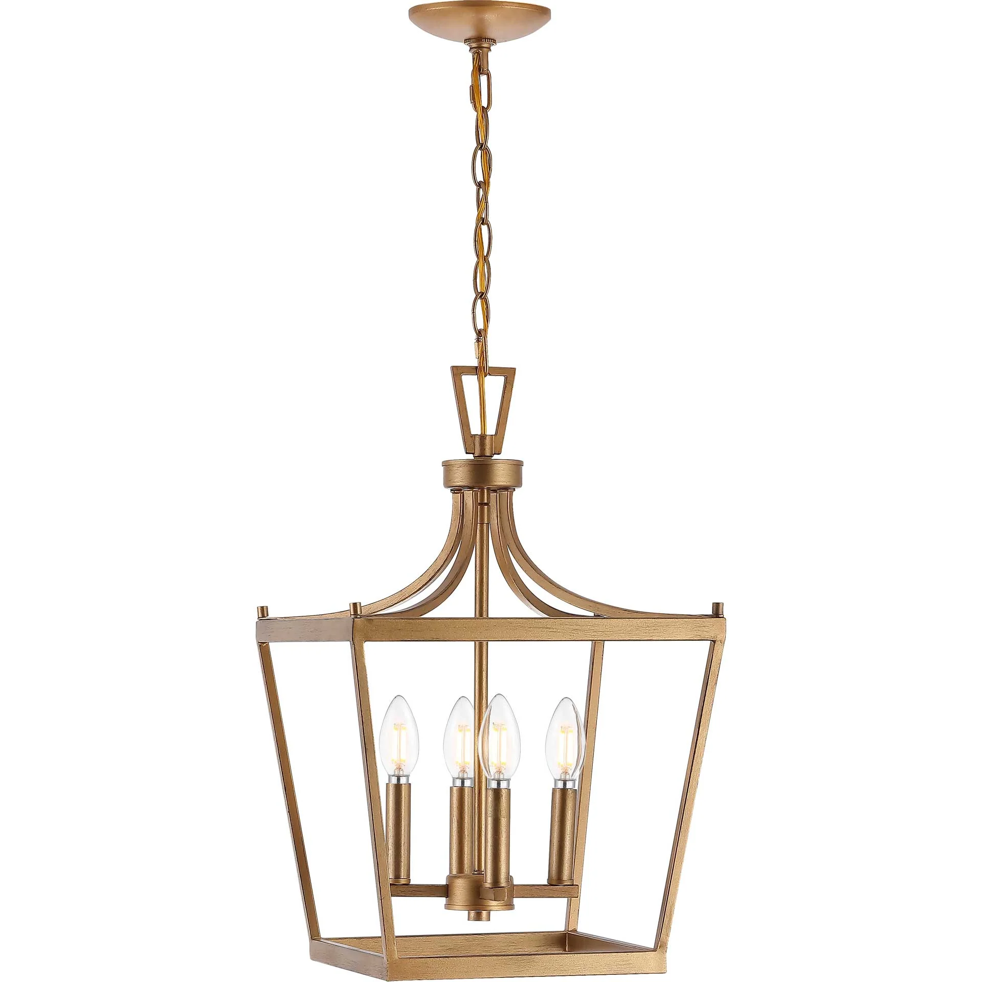 Nicolette 4 Light Pendant Gold Painted - Image 2