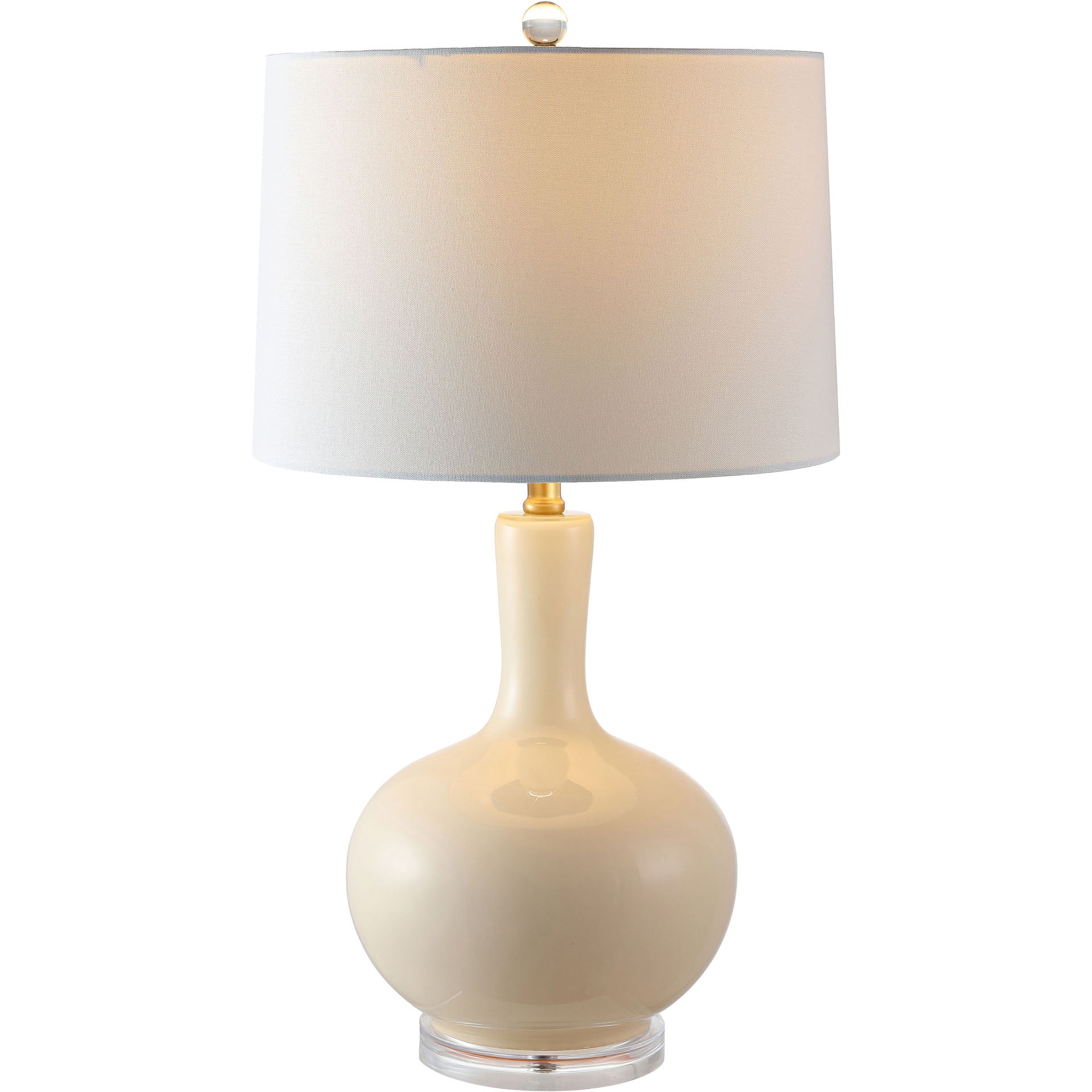 Nigel Table Lamps Cream/Clear (Set of 2) - Image 2
