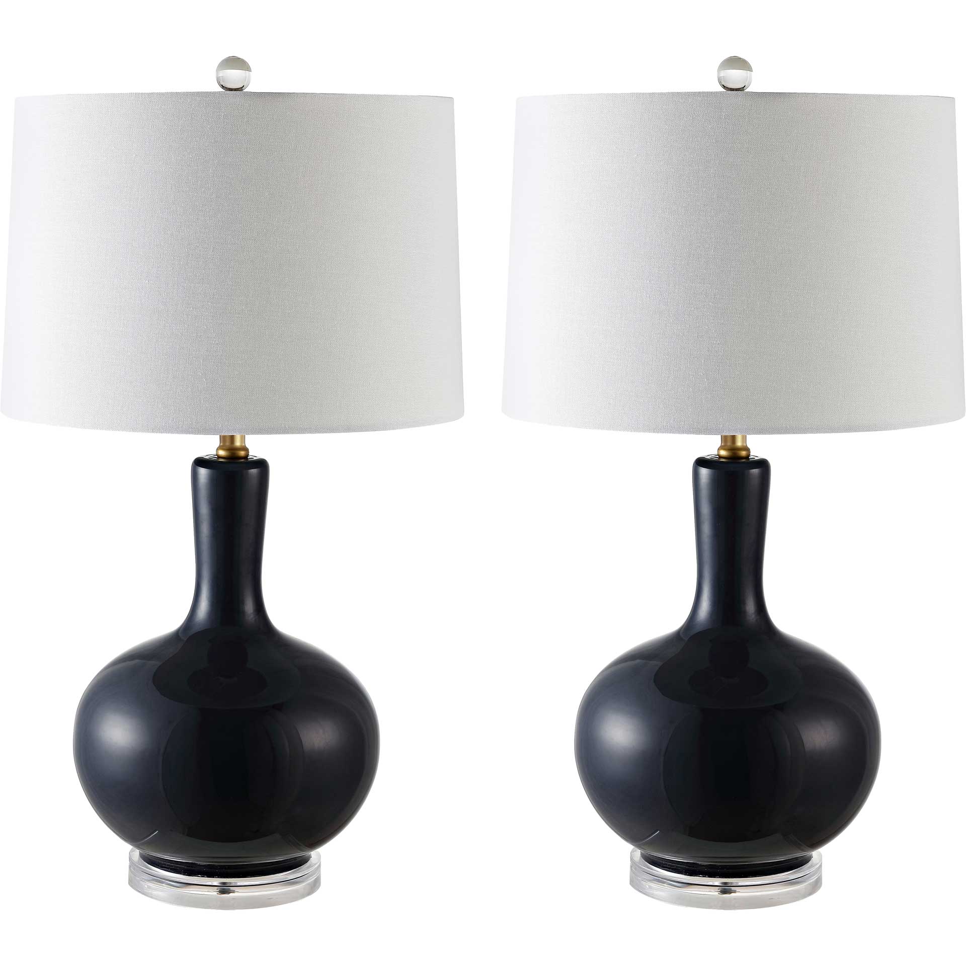 Nigel Table Lamps Navy/Clear (Set of 2) - Image 3