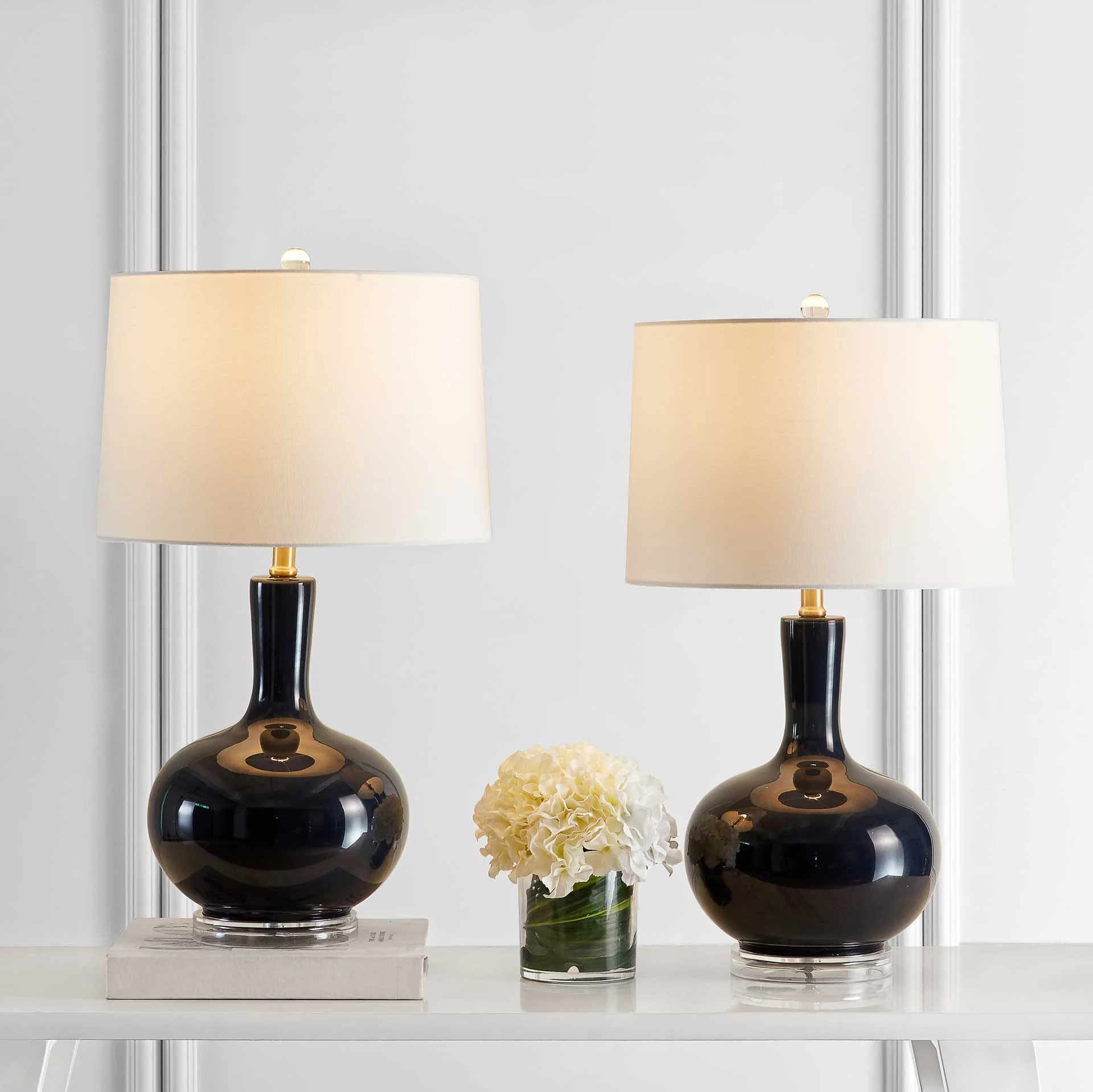 Nigel Table Lamps Navy/Clear (Set of 2) - Image 6