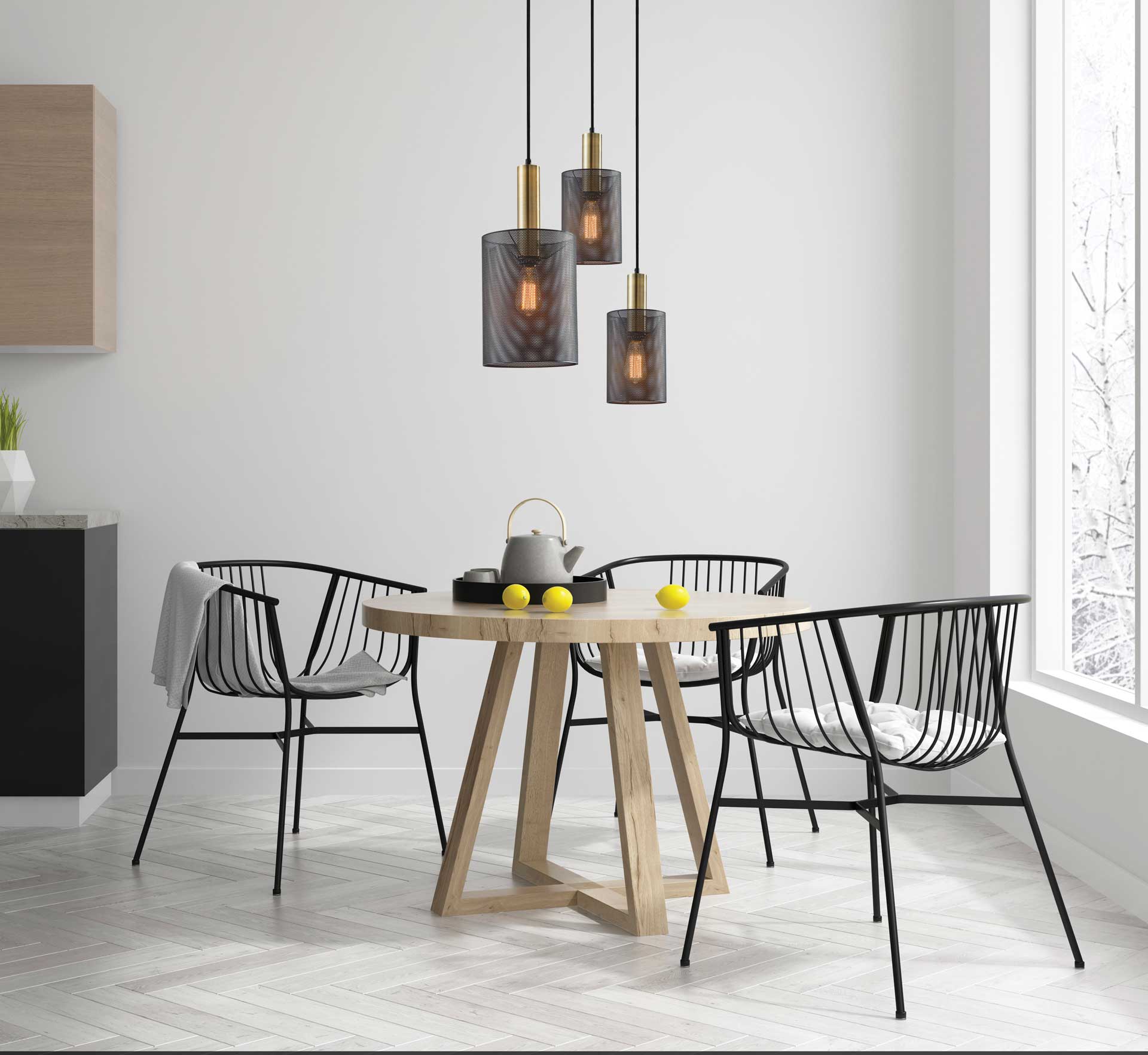 Niort Pendant Black/Antique Brass - Image 3
