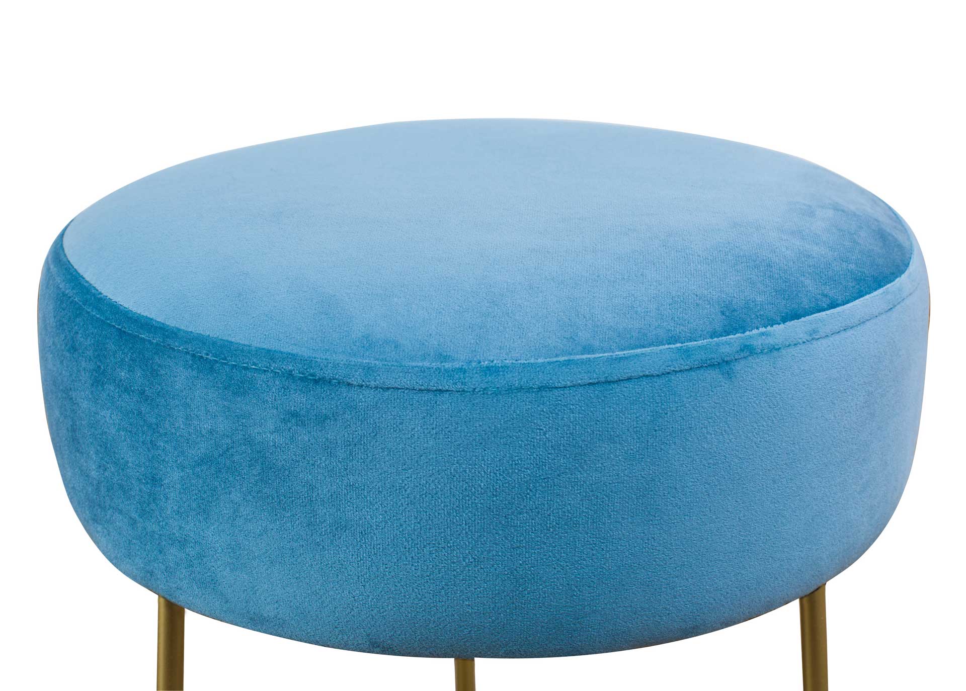 Nixie Velvet Stool Blue - Image 2