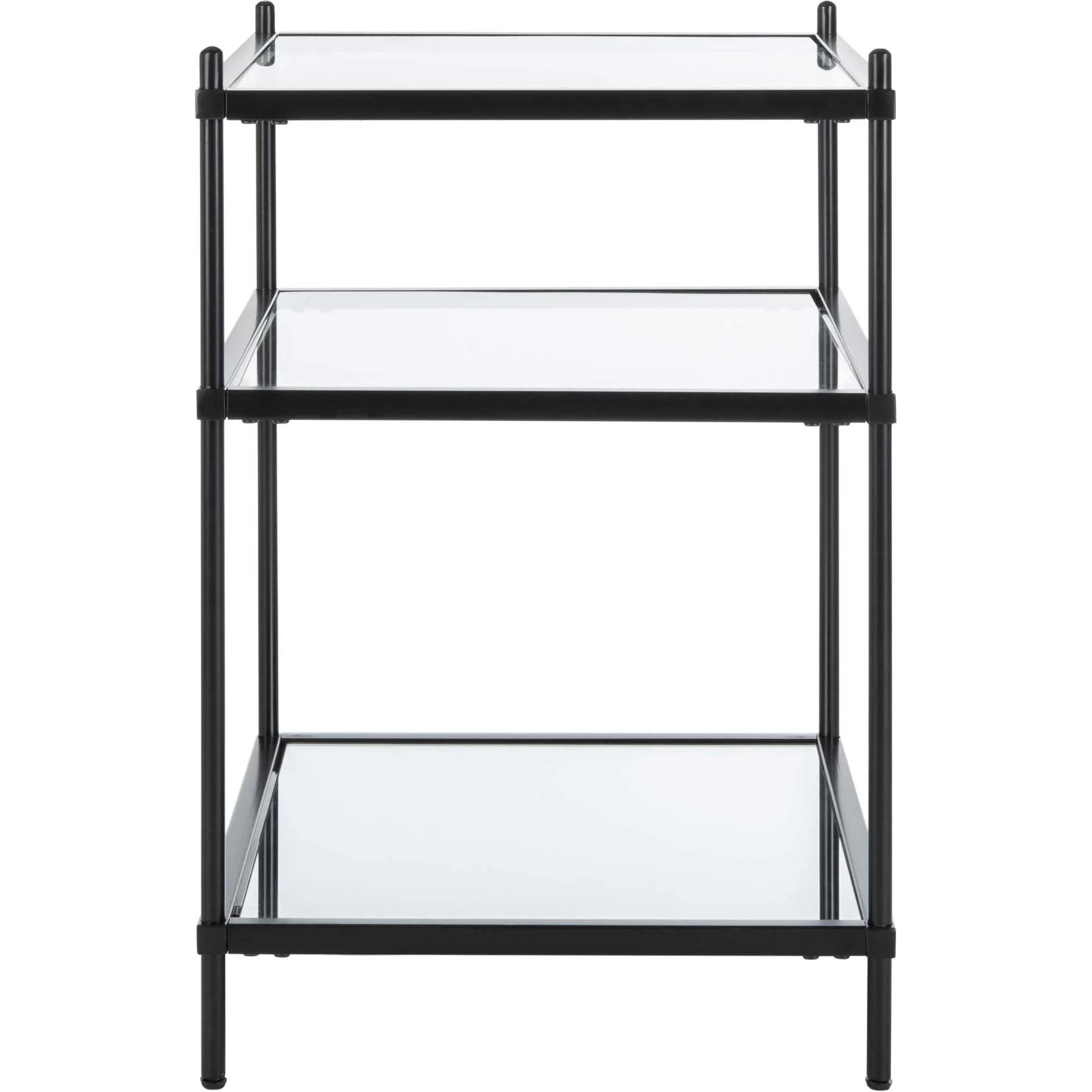 Noah 3 Tier Accent Table Black/Glass - Image 3