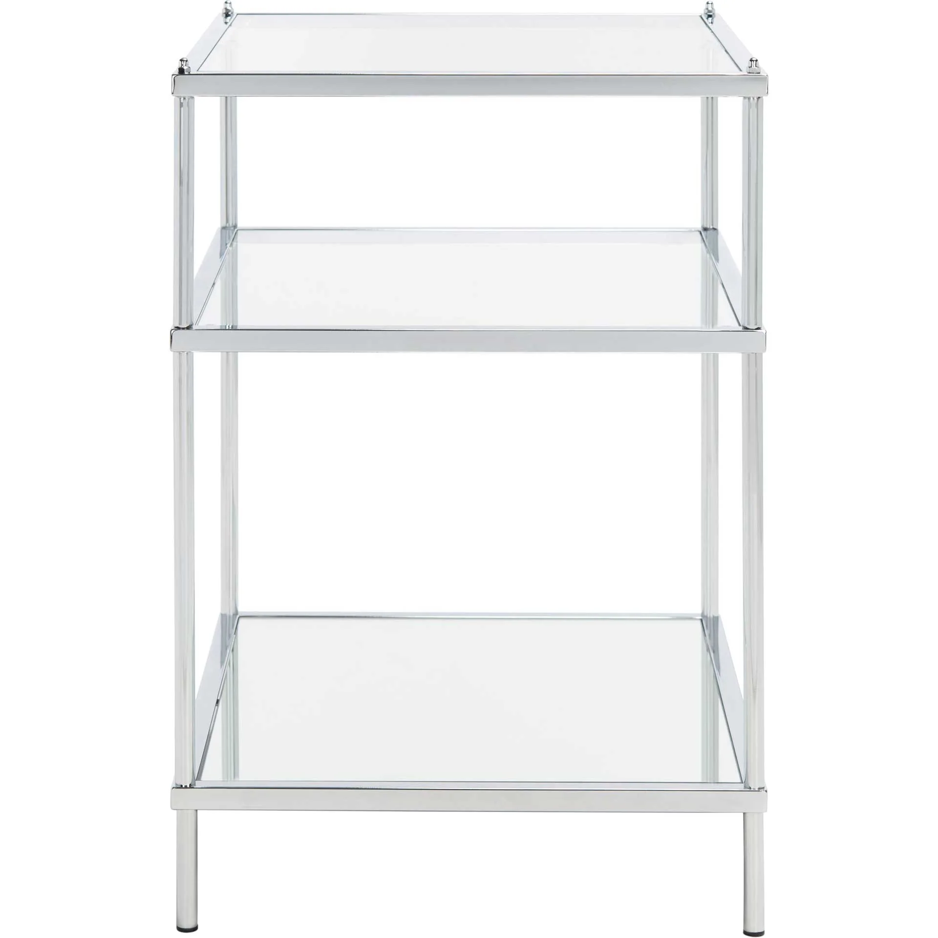 Noah 3 Tier Accent Table Chrome - Image 2