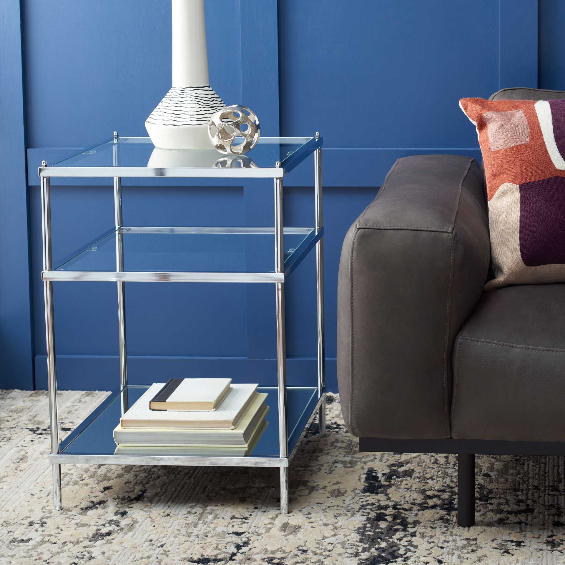 Noah 3 Tier Accent Table Chrome - Image 5