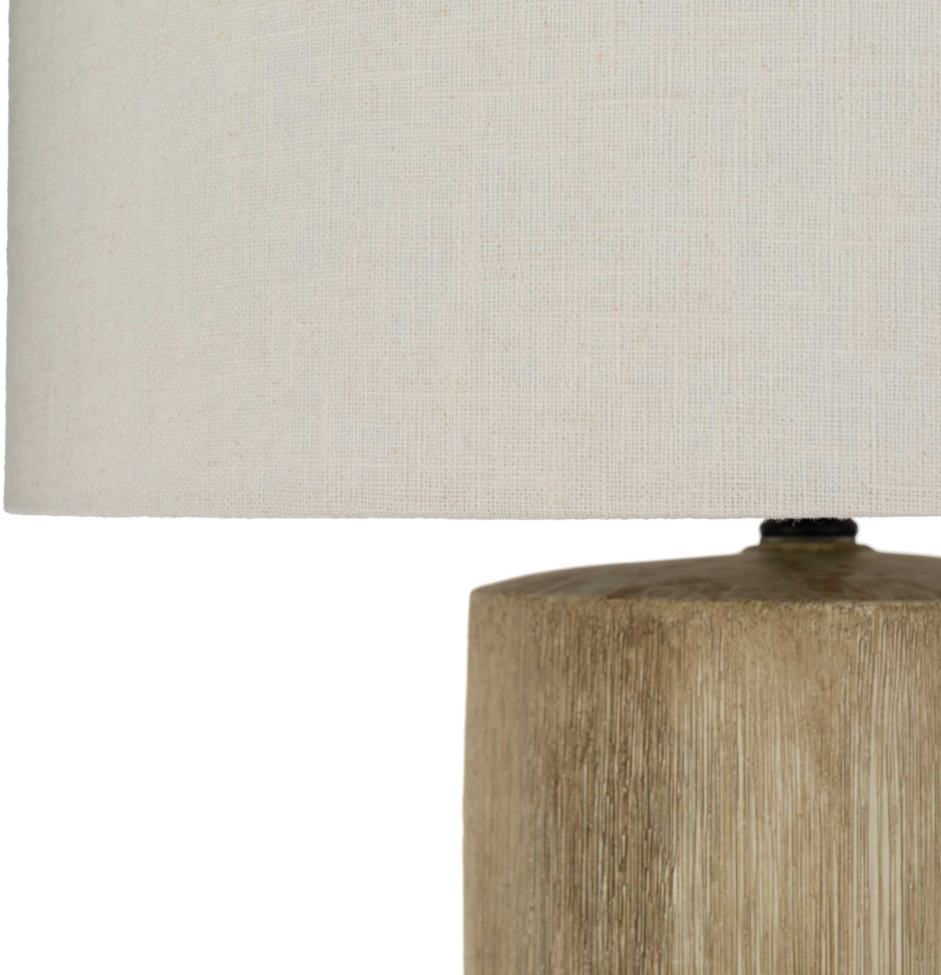 Noah Table Lamp Khaki/White/Natural - Image 2