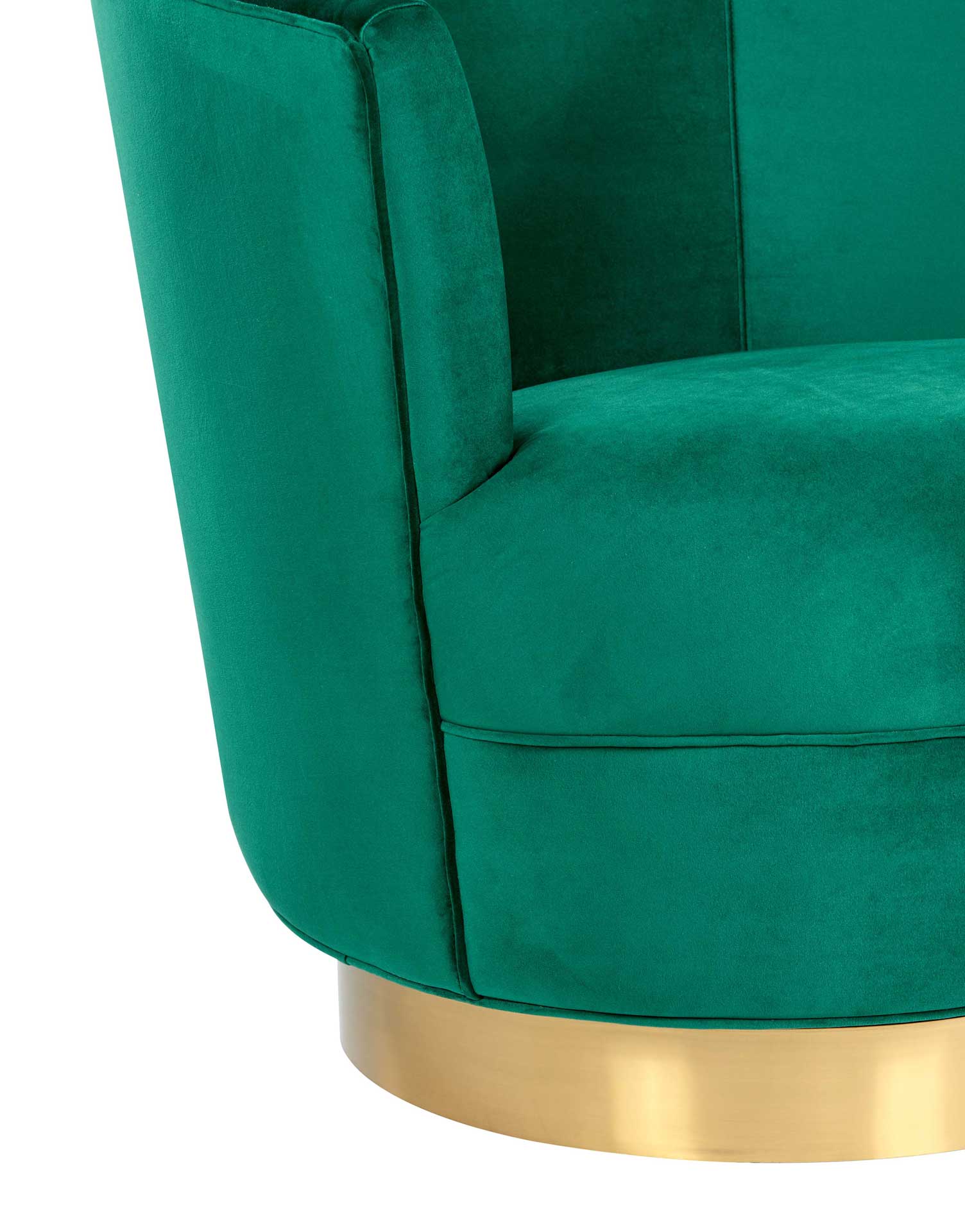 Noelle Swivel Chair Green - Image 4
