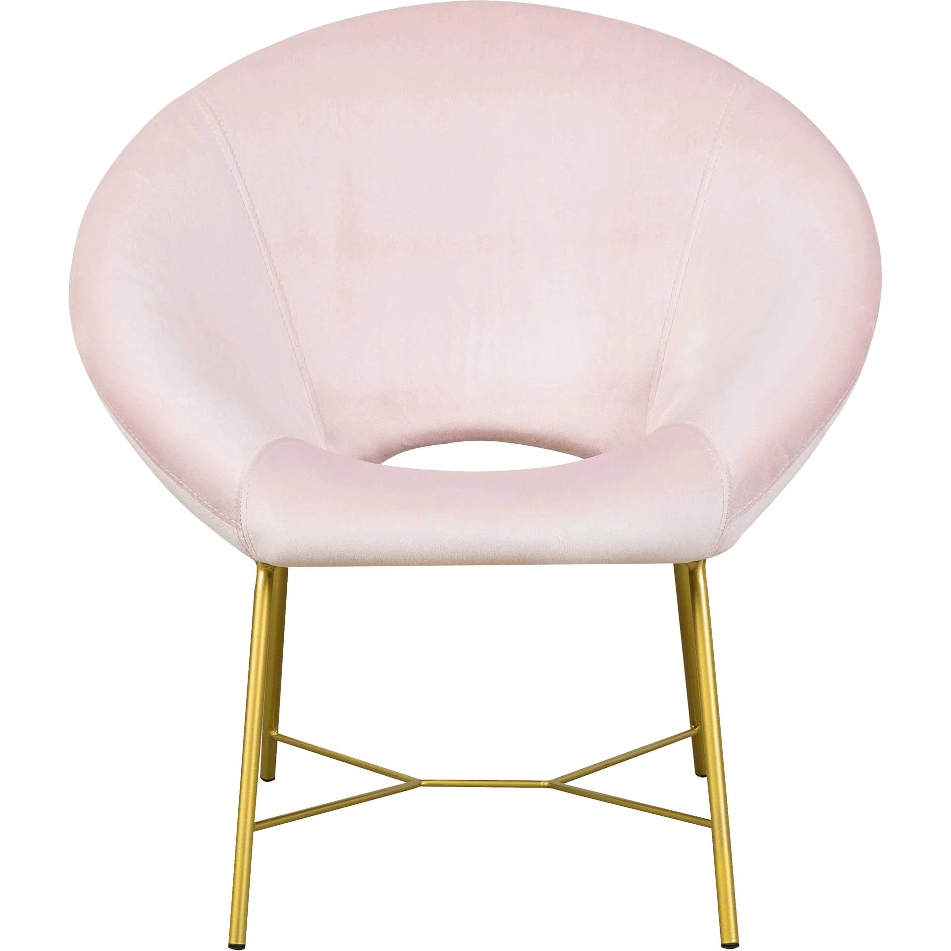 Noely Velvet Chair Blush - Image 2