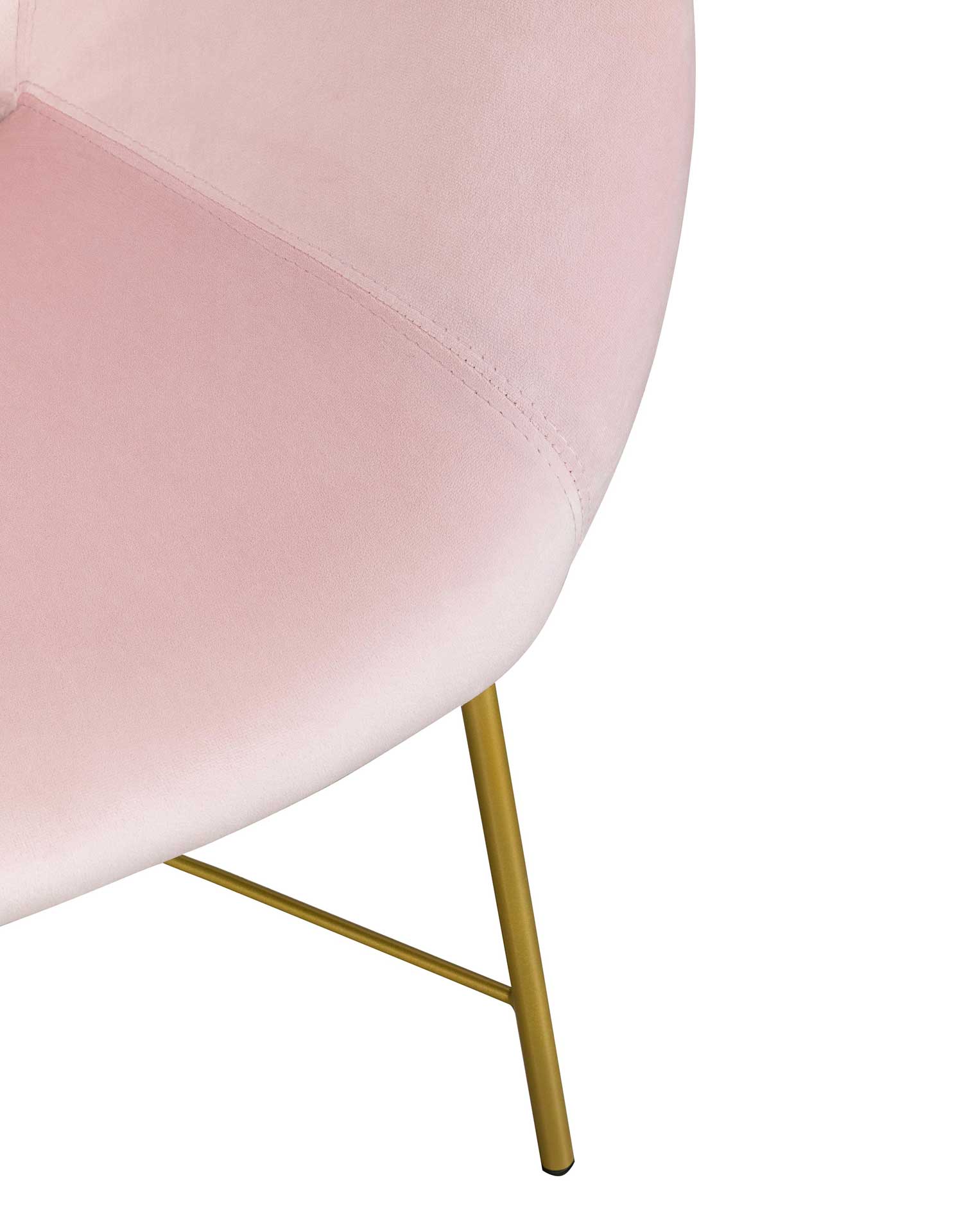Noely Velvet Chair Blush - Image 4