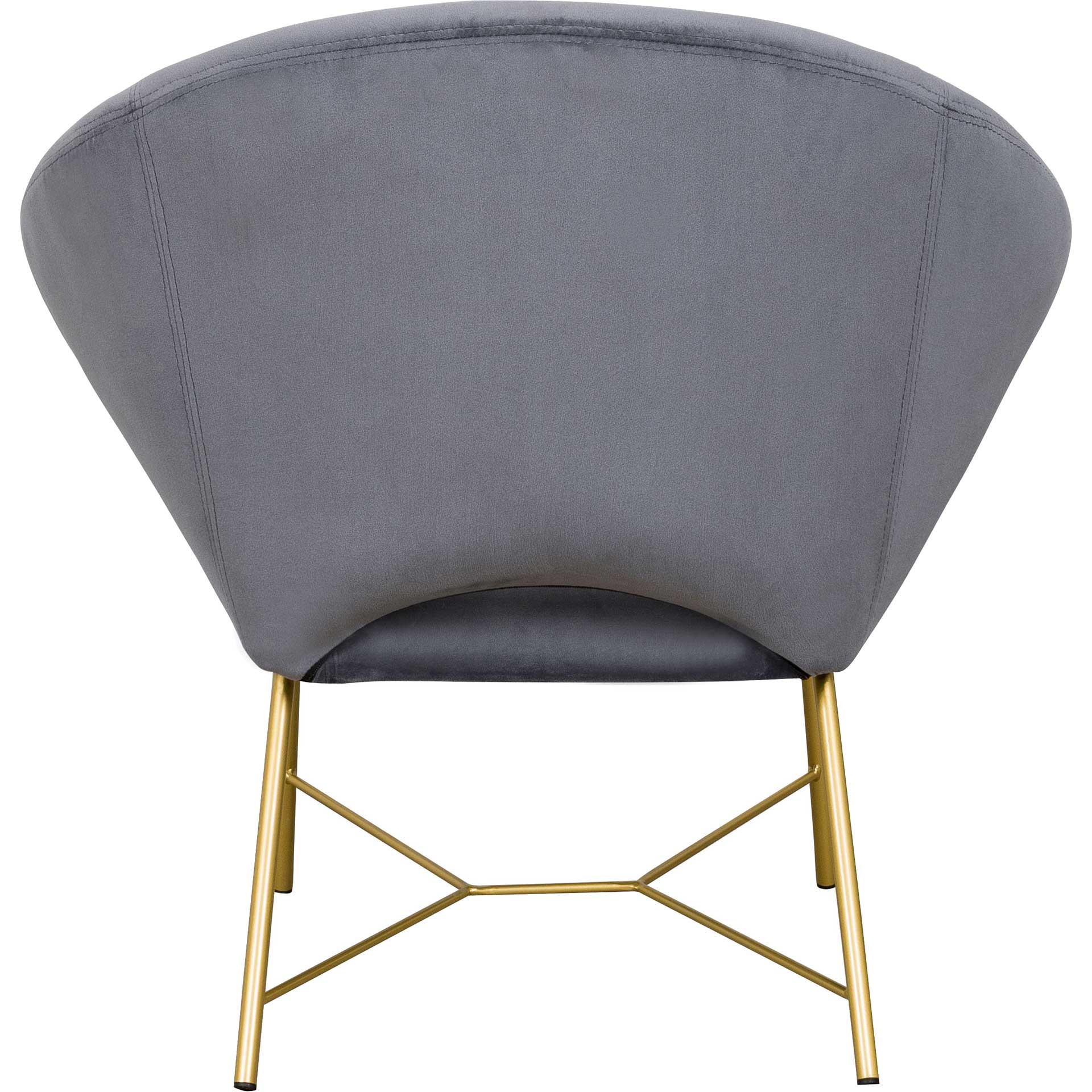 Noely Velvet Chair Gray - Image 3