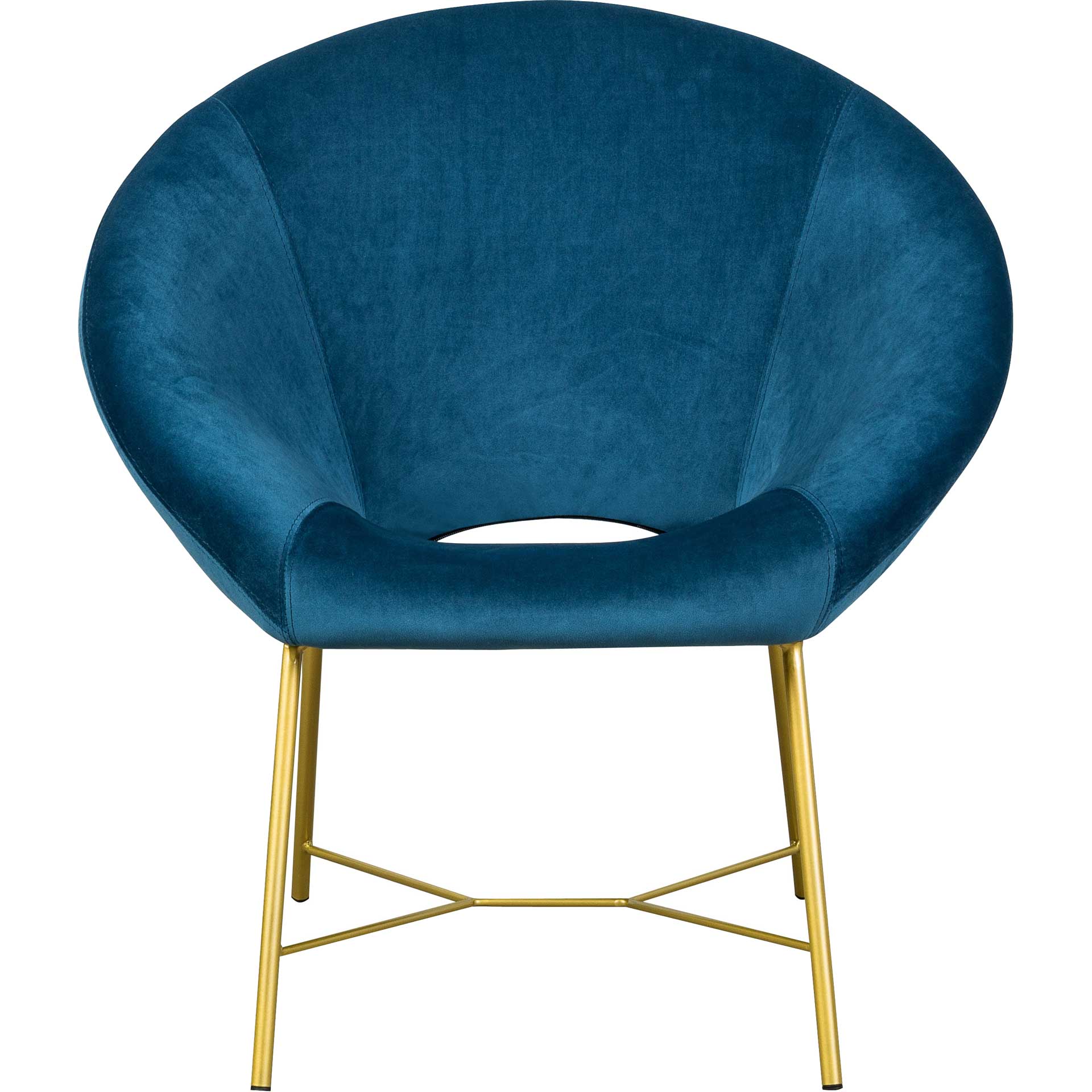 Noely Velvet Chair Navy - Image 2
