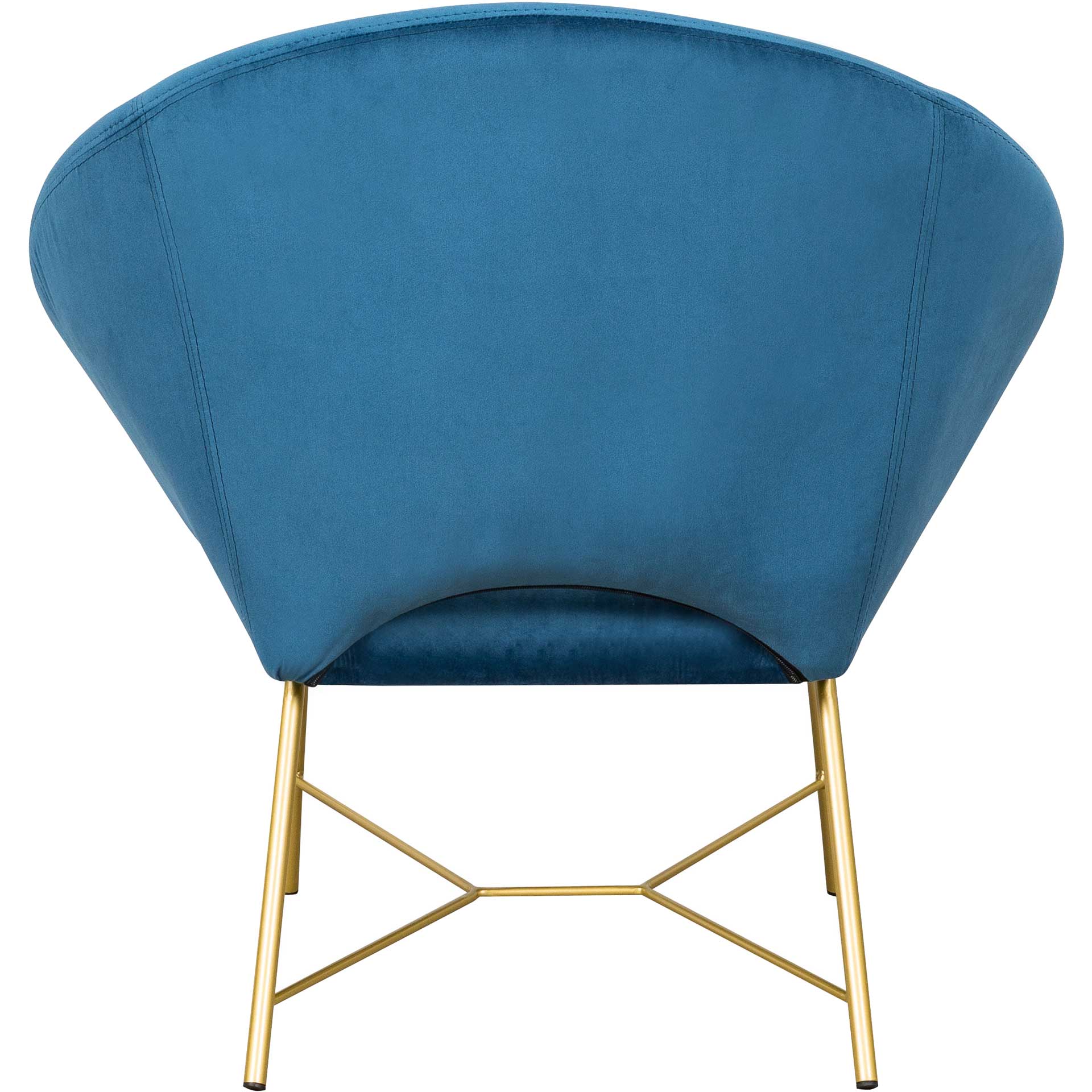 Noely Velvet Chair Navy - Image 3