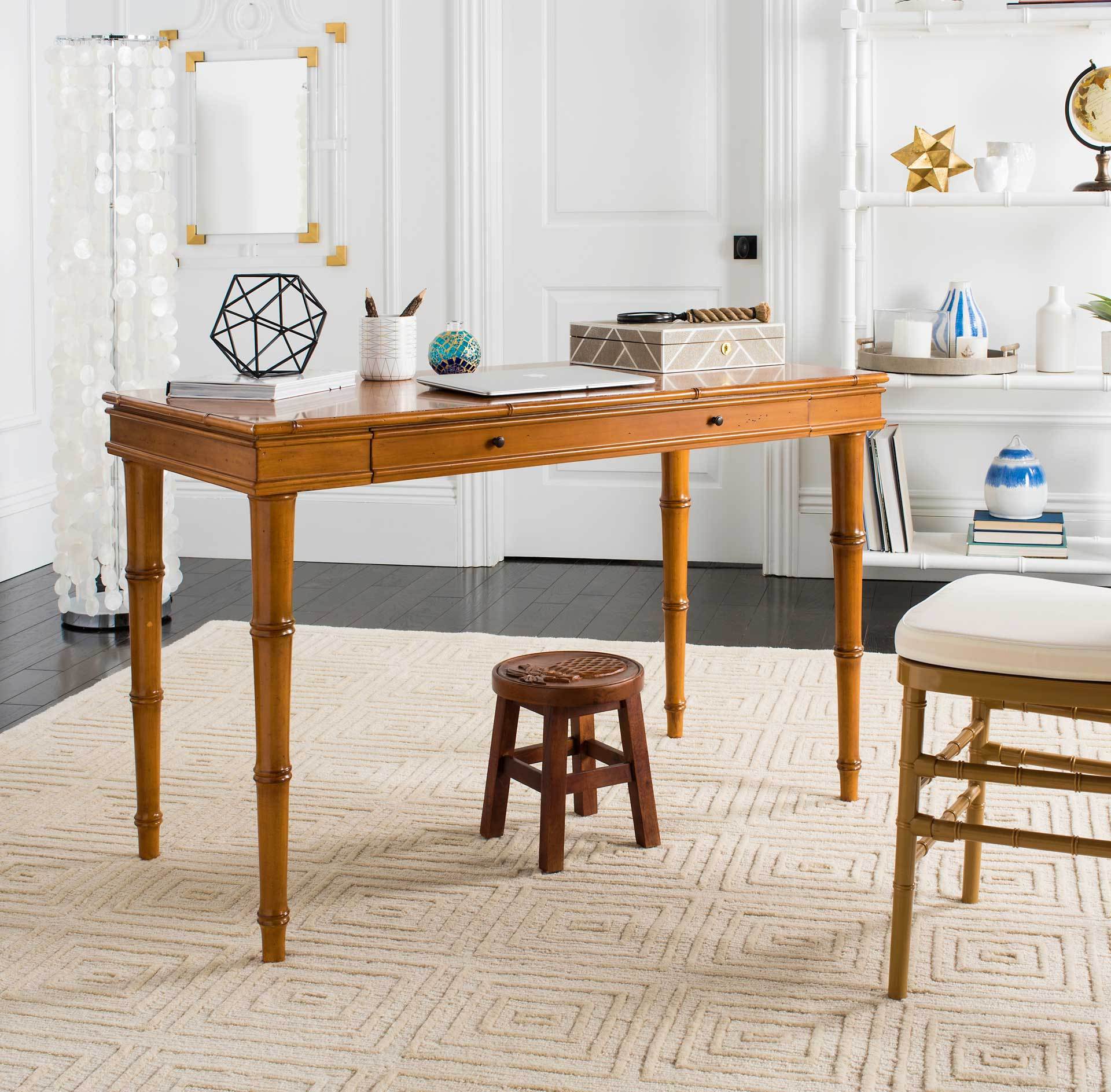 Noemi Coastal Writing Desk Brown - Image 6