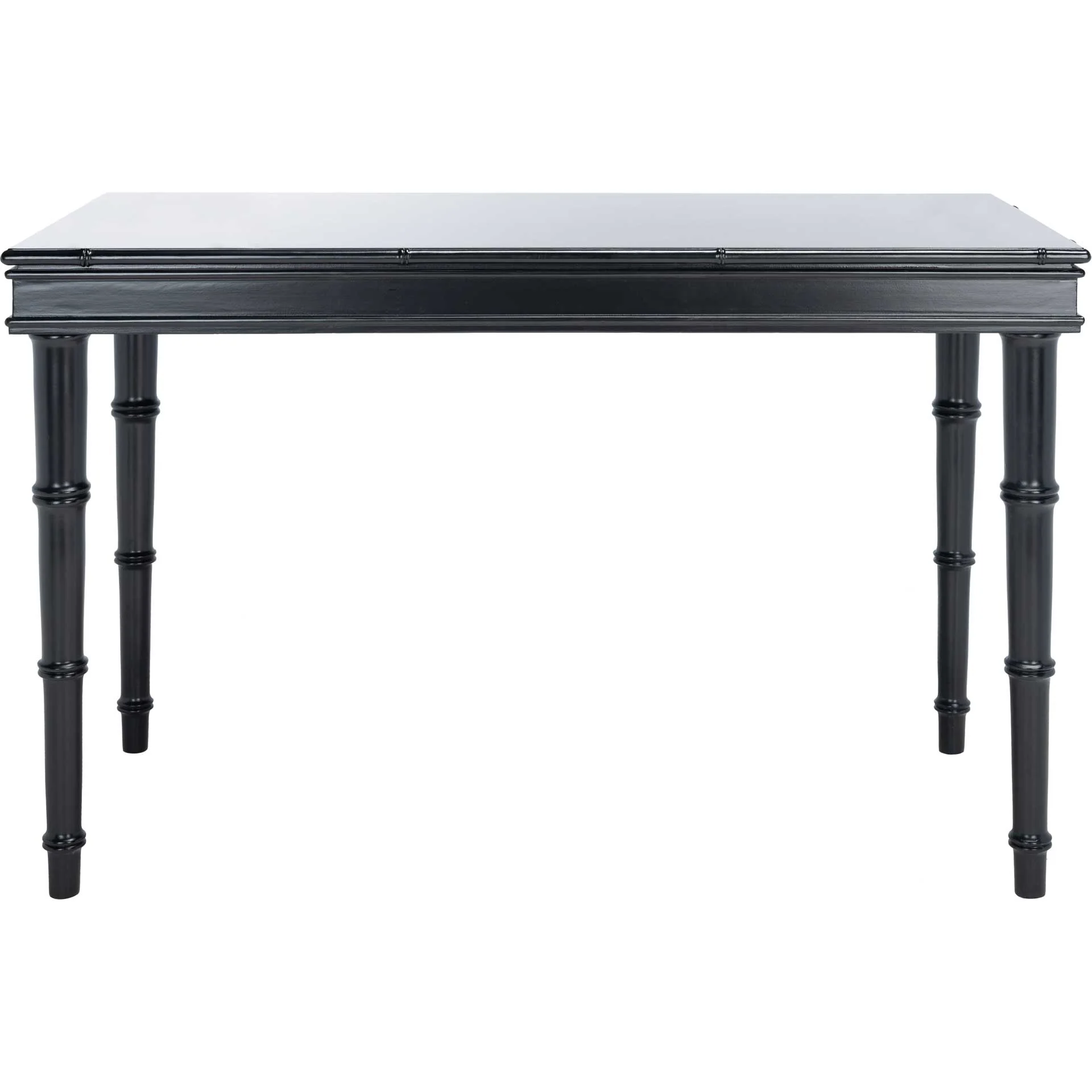 Noemi Single Drawer Writing Desk Black/Gold - Image 3
