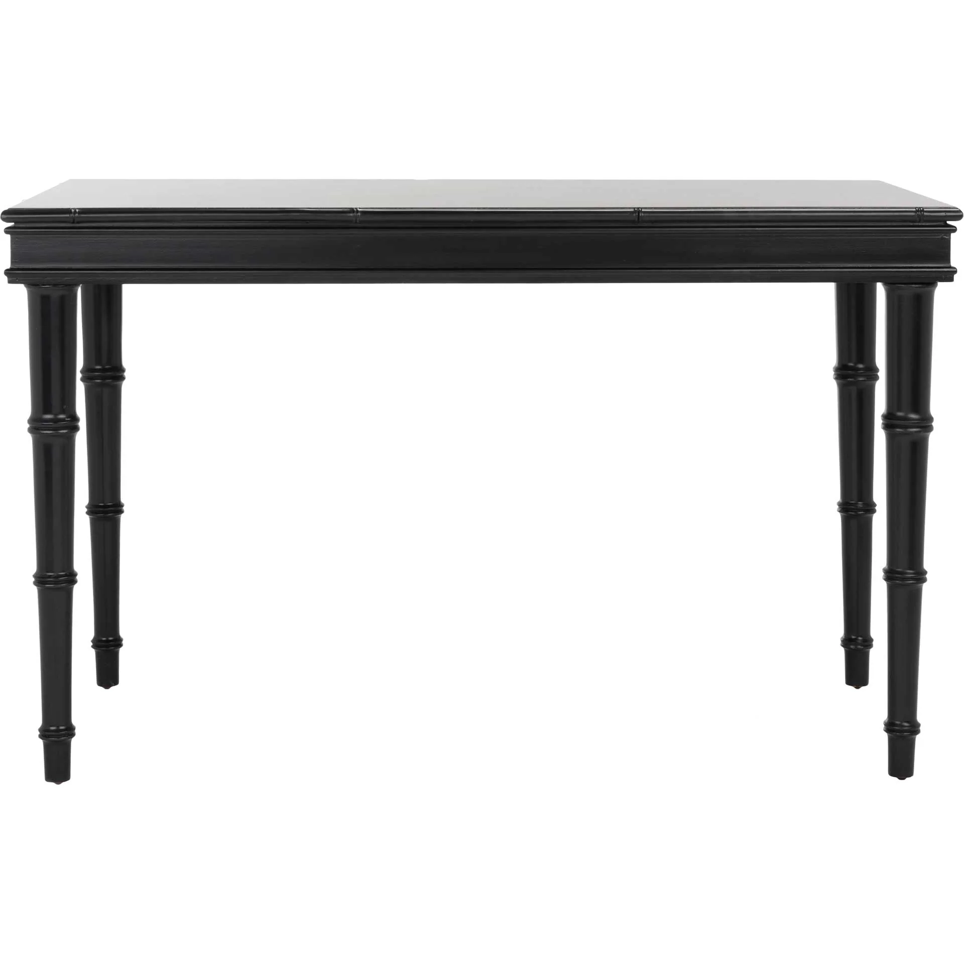 Noemi Single Drawer Writing Desk Black/Silver - Image 3