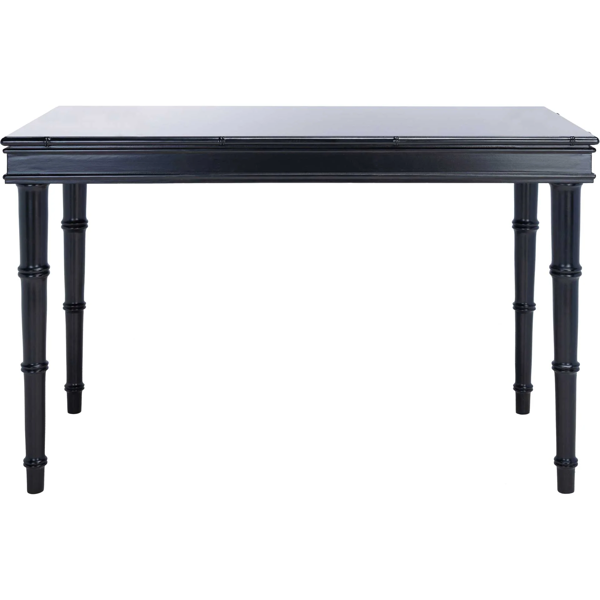 Noemi Single Drawer Writing Desk Navy Blue/Gold - Image 3