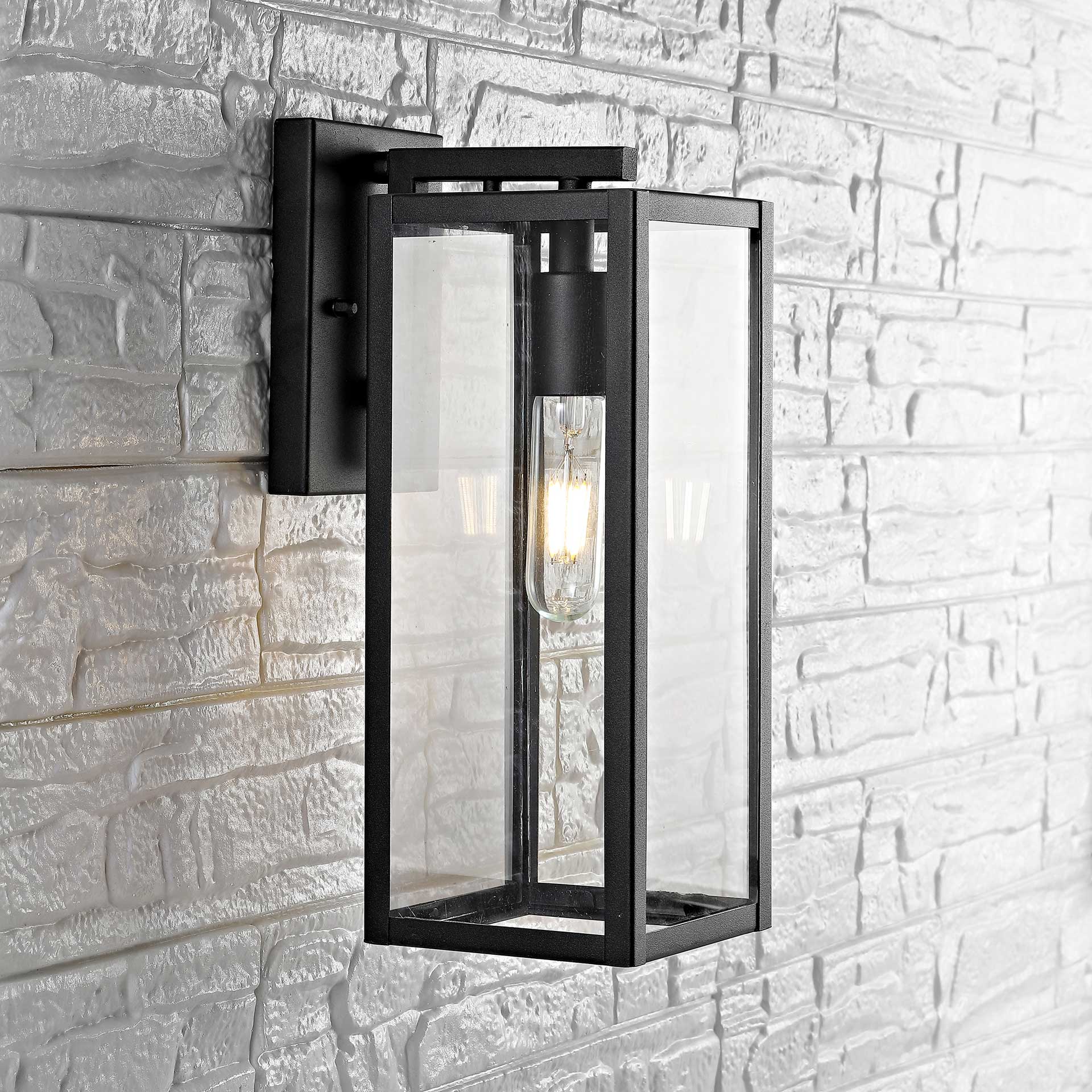 Noho Outdoor Wall Lantern Black - Image 4