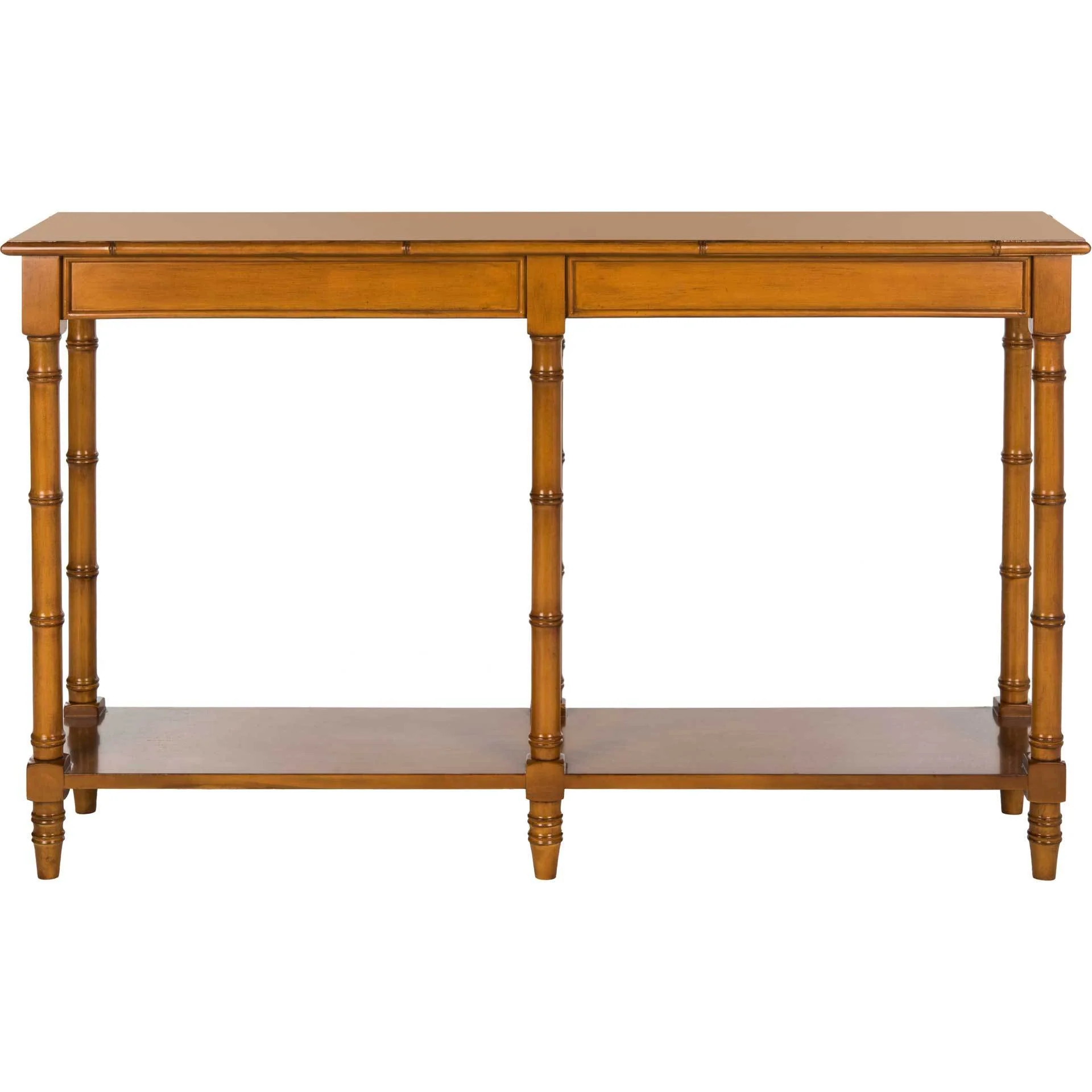Nolan Coastal Bamboo Console Table Brown - Image 2