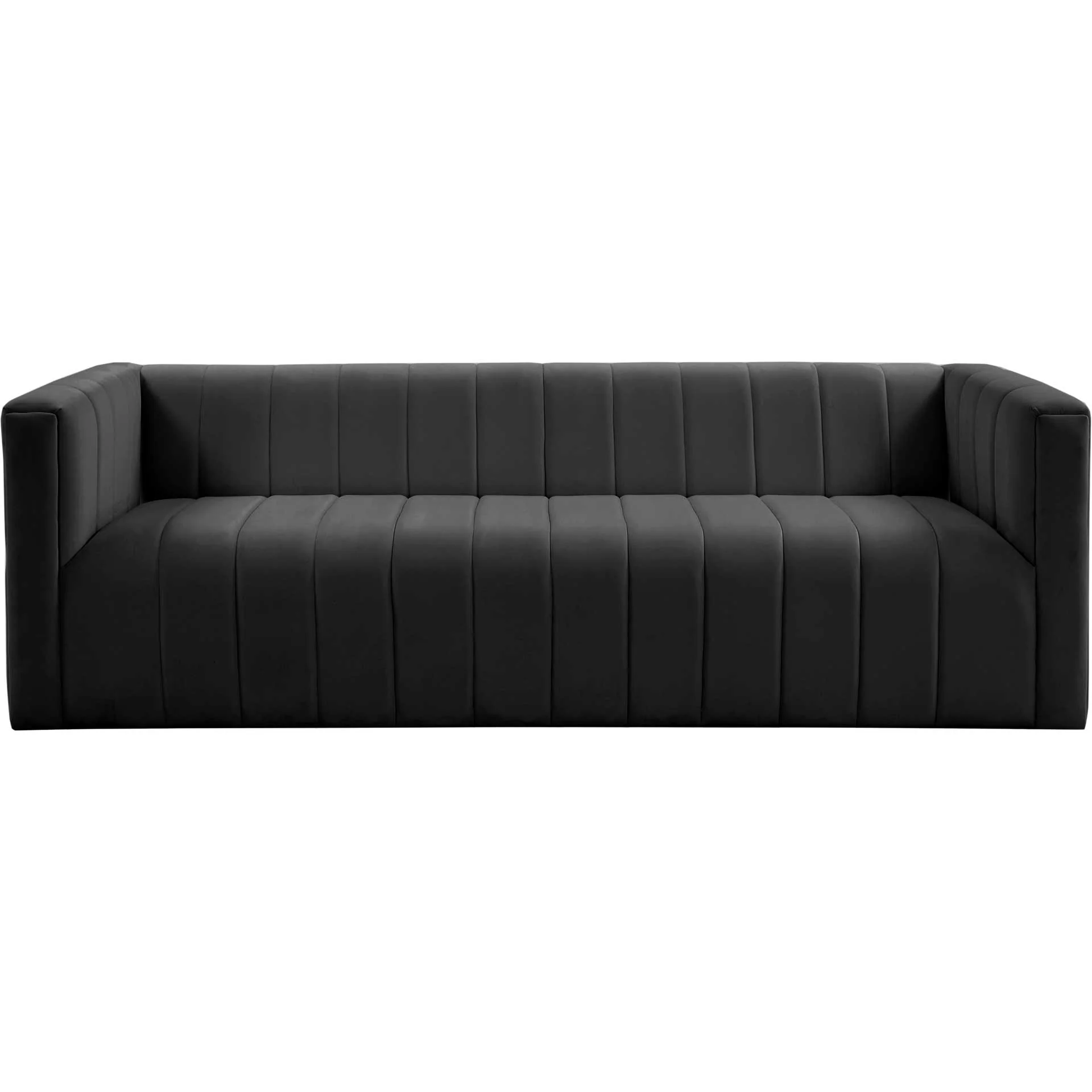 Nolita Velvet Sofa Black - Image 2
